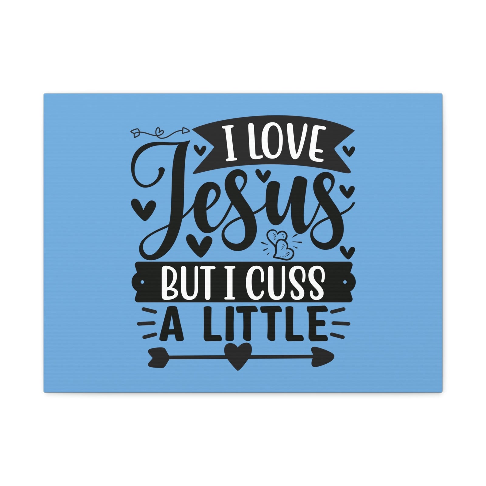 Scripture Walls I Love Jesus John 14:23 Arrow Heart Christian Wall Art Bible Verse Print Ready to Hang Unframed-Express Your Love Gifts