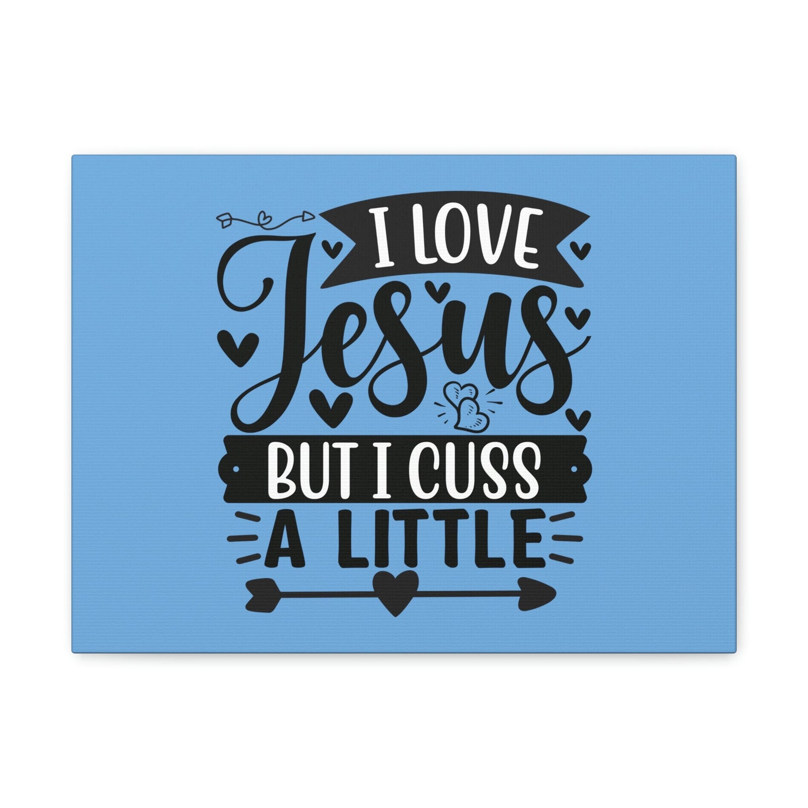 Scripture Walls I Love Jesus John 14:23 Arrow Heart Christian Wall Art Bible Verse Print Ready to Hang Unframed-Express Your Love Gifts