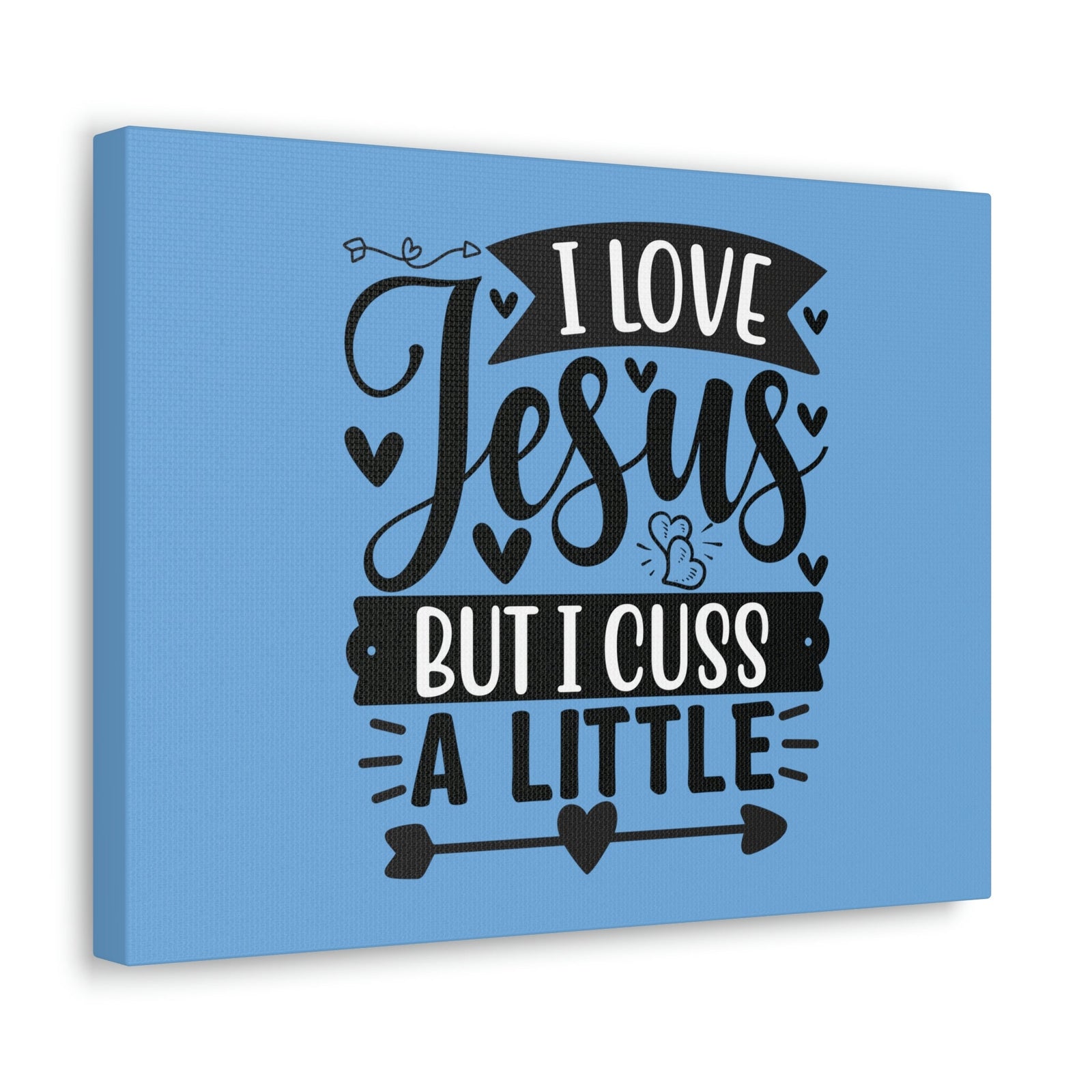 Scripture Walls I Love Jesus John 14:23 Arrow Heart Christian Wall Art Bible Verse Print Ready to Hang Unframed-Express Your Love Gifts