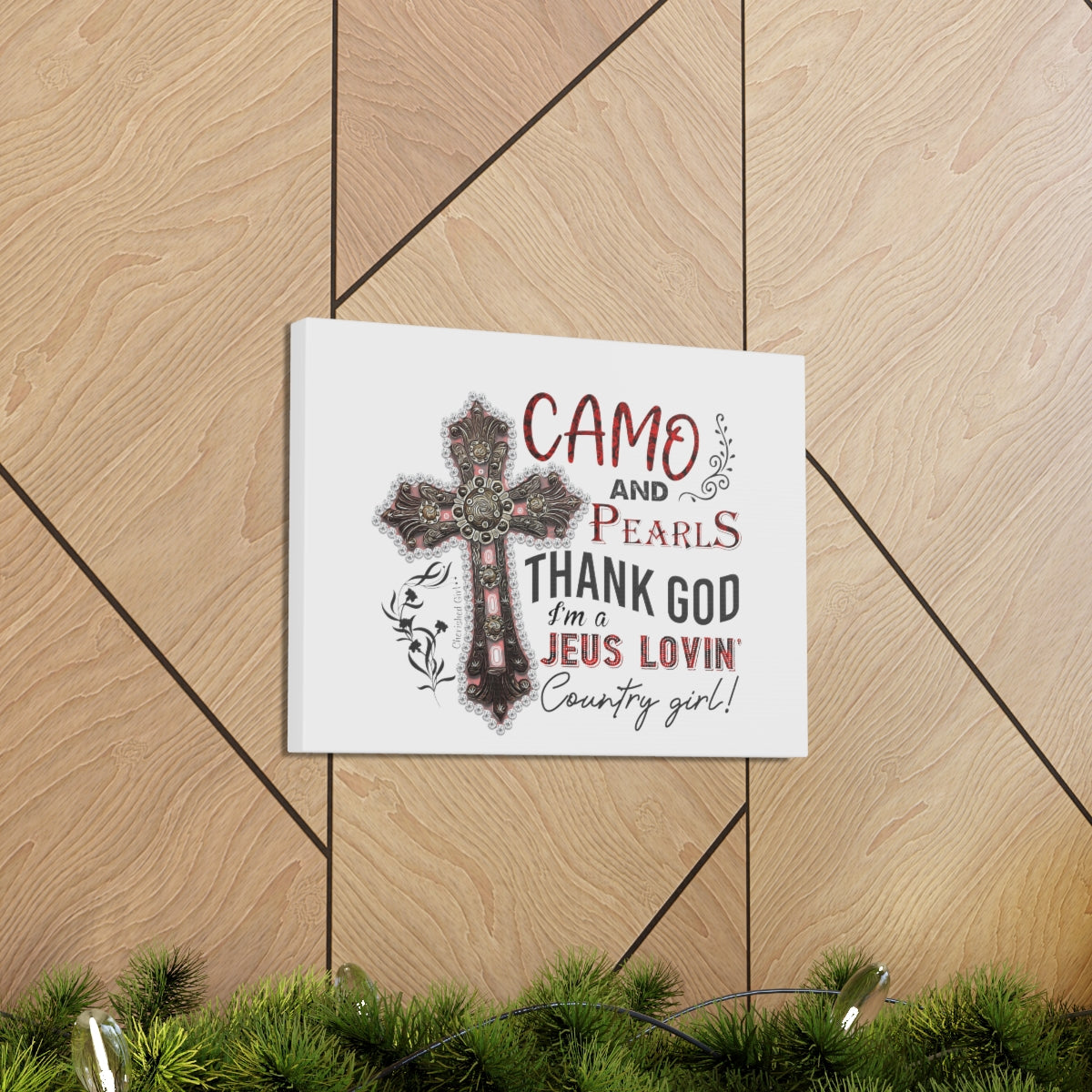 Scripture Walls I'm A Jesus Lovin John 15:9 Cross Christian Wall Art Bible Verse Print Ready to Hang Unframed-Express Your Love Gifts