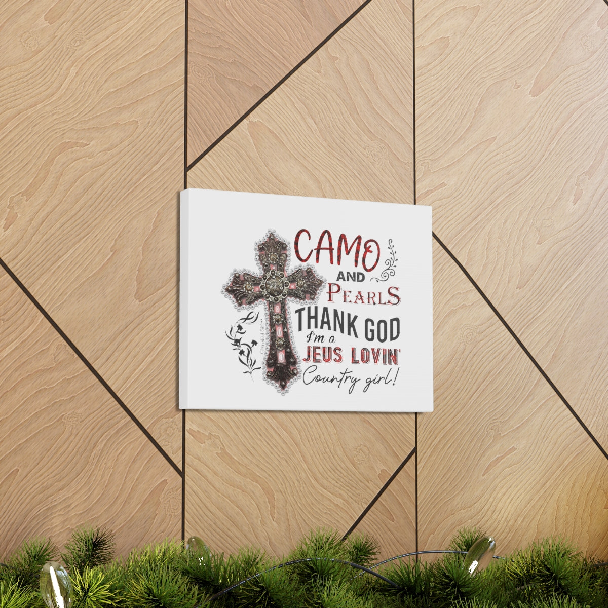 Scripture Walls I'm A Jesus Lovin John 15:9 Cross Christian Wall Art Bible Verse Print Ready to Hang Unframed-Express Your Love Gifts