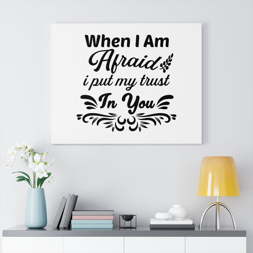 Scripture Walls I Put My Trust In You Bible Verse Canvas Christian Wall Art Ready to Hang Unframed-Express Your Love Gifts