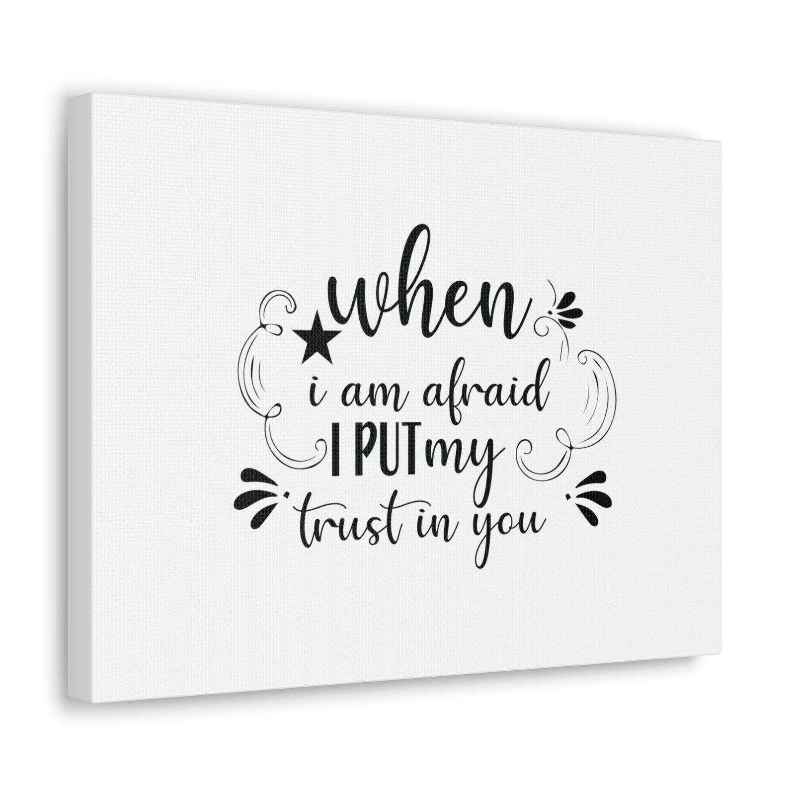 Scripture Walls I Put My Trust In You Psalm 56:3 Christian Wall Art Bible Verse Print Ready to Hang Unframed-Express Your Love Gifts