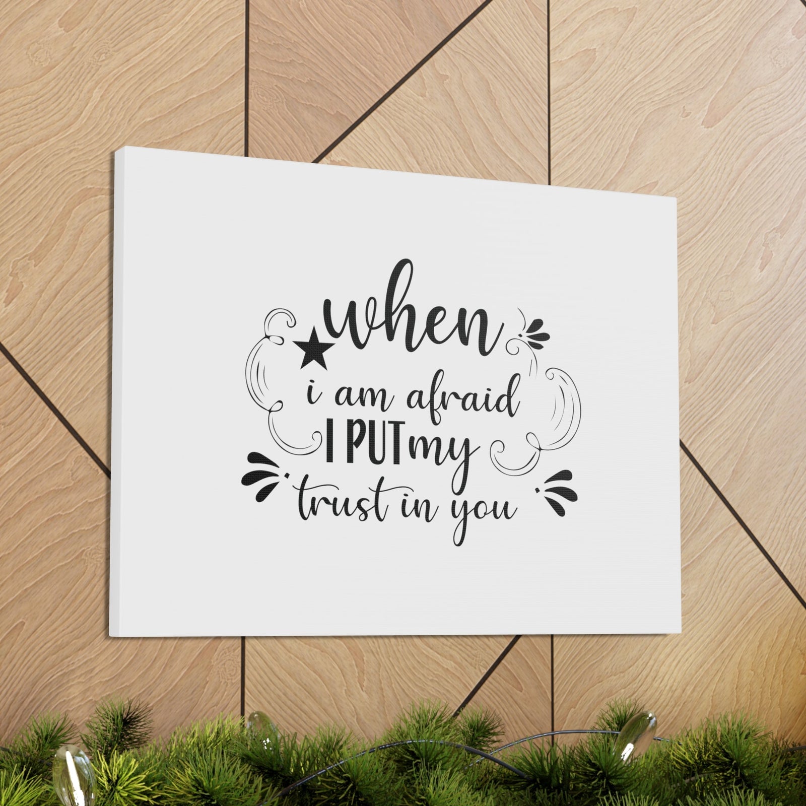 Scripture Walls I Put My Trust In You Psalm 56:3 Christian Wall Art Bible Verse Print Ready to Hang Unframed-Express Your Love Gifts