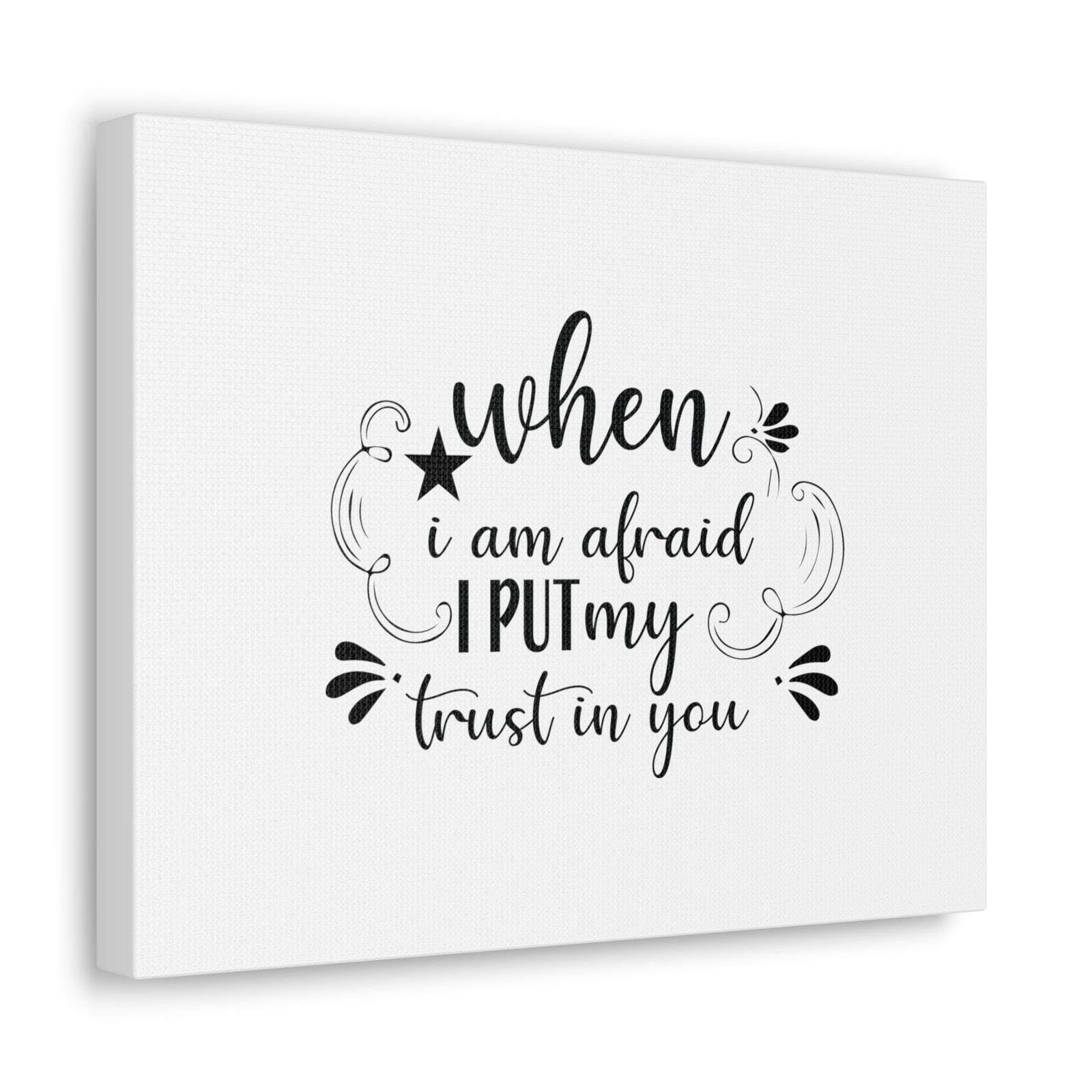 Scripture Walls I Put My Trust In You Psalm 56:3 Christian Wall Art Bible Verse Print Ready to Hang Unframed-Express Your Love Gifts