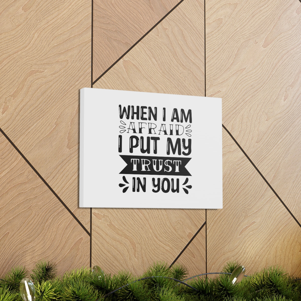 Scripture Walls I Put My Trust In You Psalm 56:4 Christian Wall Art Bible Verse Print Ready to Hang Unframed-Express Your Love Gifts