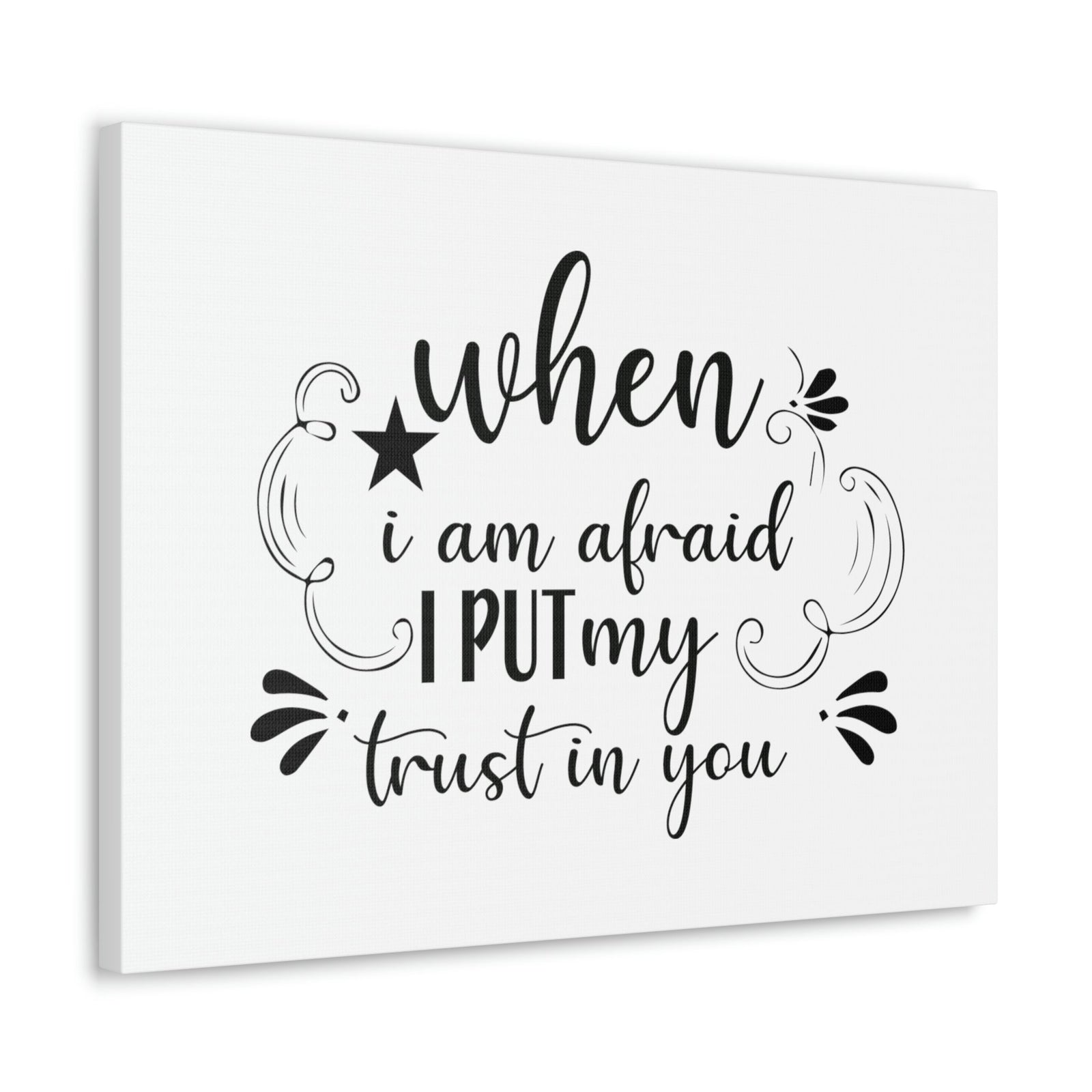 Scripture Walls I Put My Trust In You Psalm 56:4 Plain Christian Wall Art Bible Verse Print Ready to Hang Unframed-Express Your Love Gifts