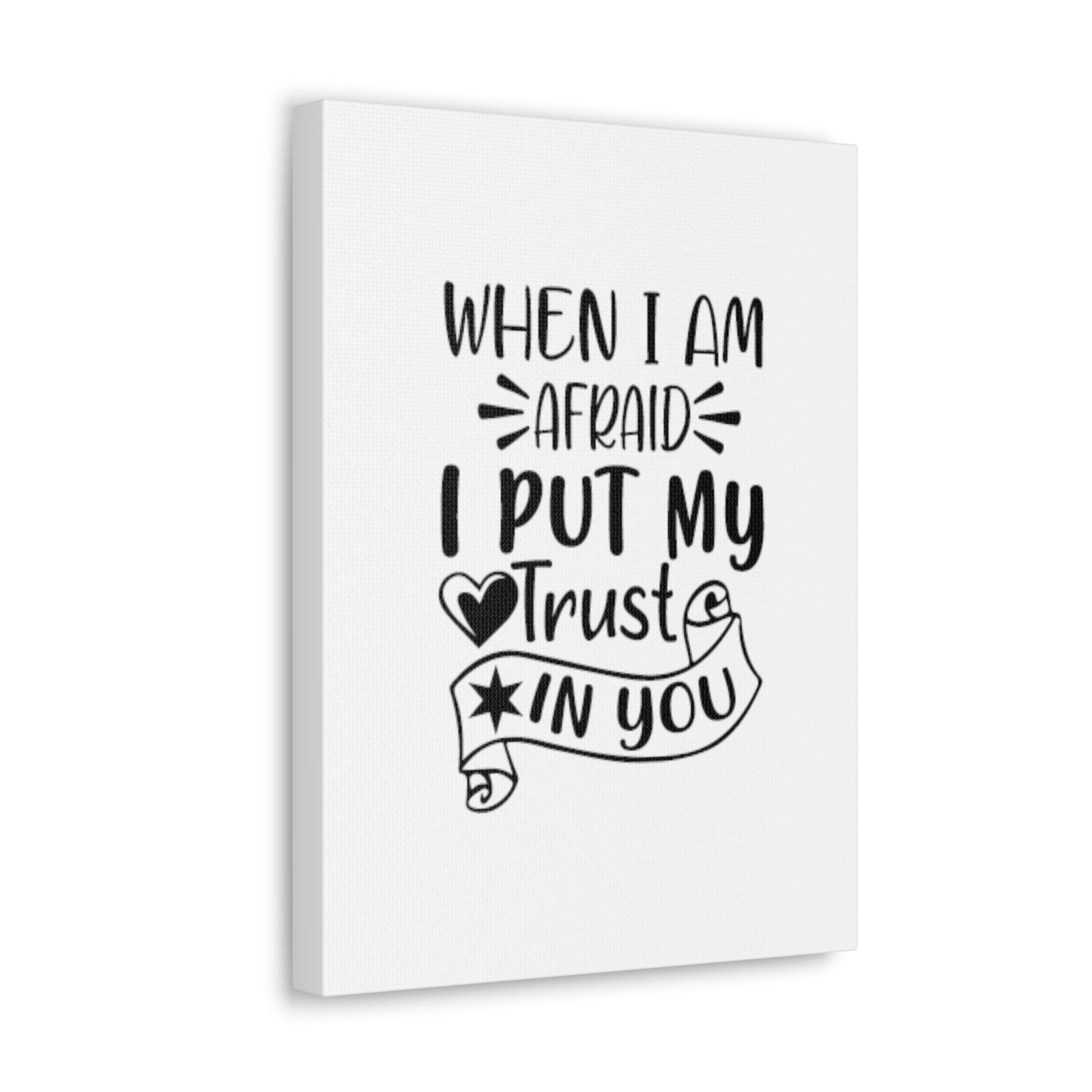 Scripture Walls I Put My Trust In You Psalms 56:3 Christian Wall Art Bible Verse Print Ready to Hang Unframed-Express Your Love Gifts