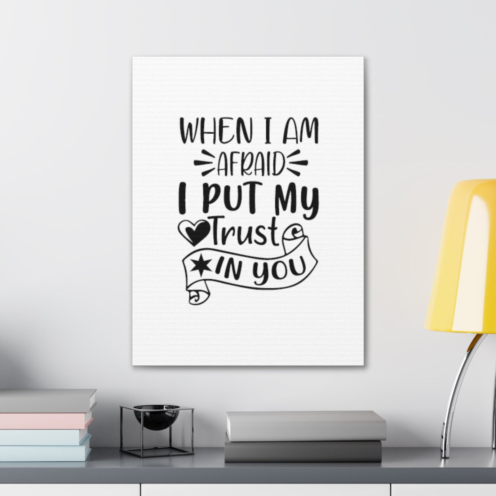 Scripture Walls I Put My Trust In You Psalms 56:3 Christian Wall Art Bible Verse Print Ready to Hang Unframed-Express Your Love Gifts