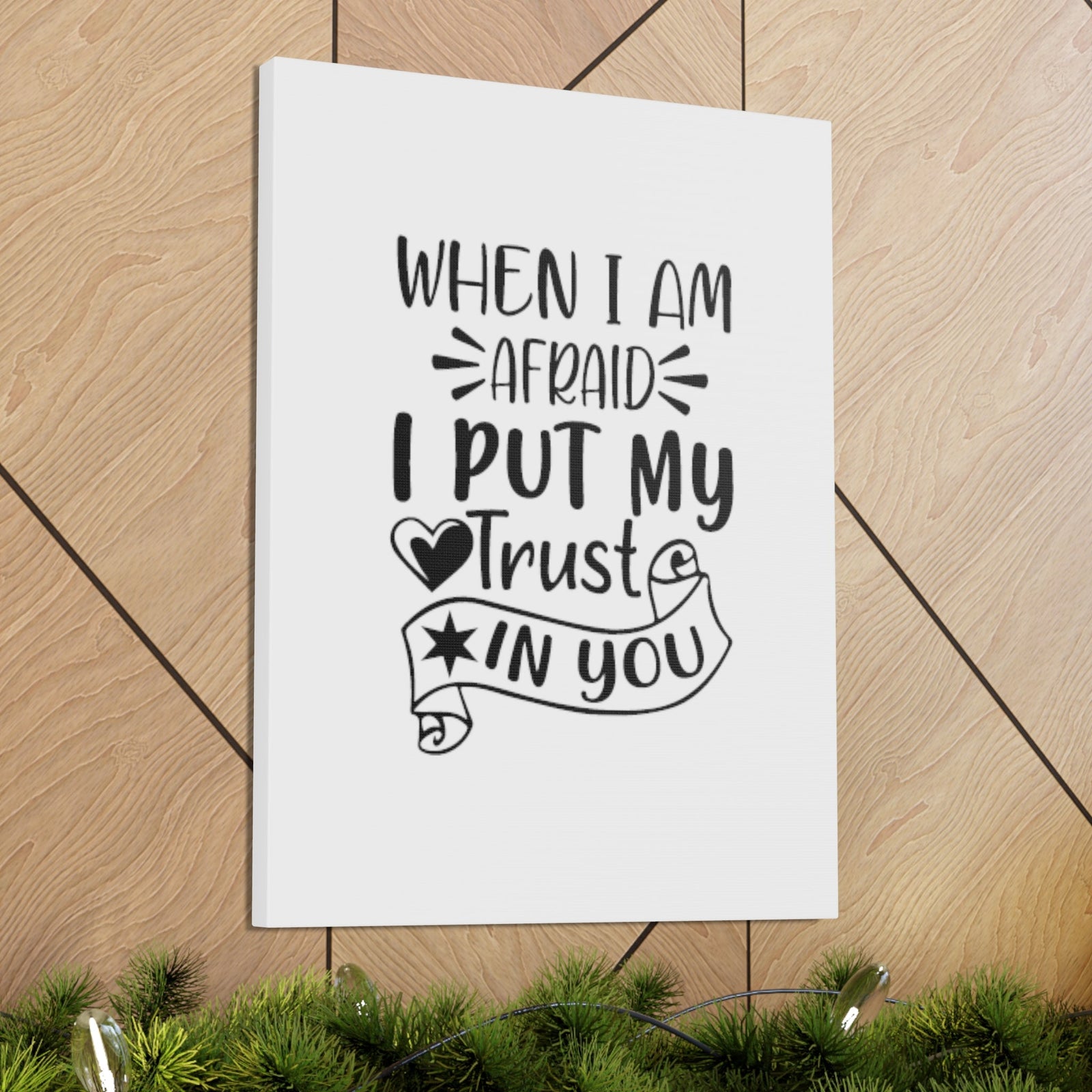 Scripture Walls I Put My Trust In You Psalms 56:3 Christian Wall Art Bible Verse Print Ready to Hang Unframed-Express Your Love Gifts
