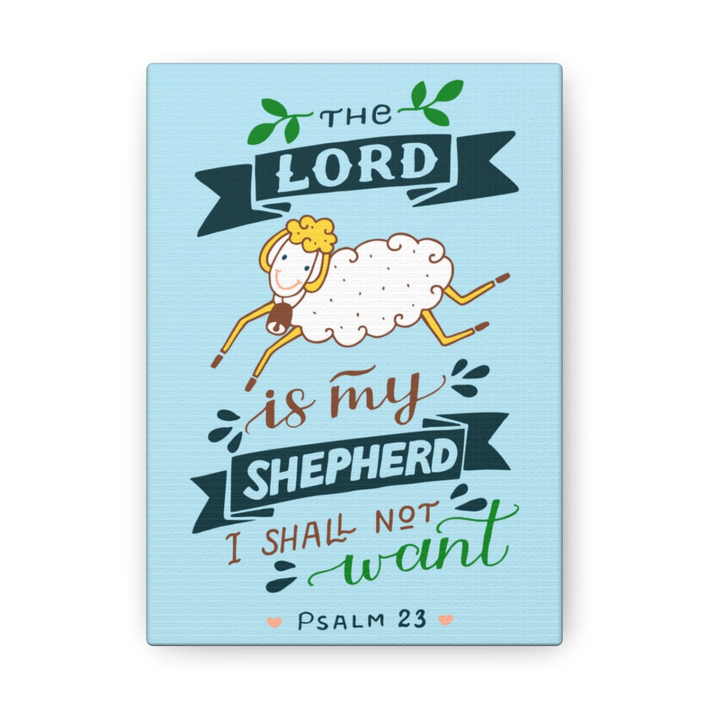 Scripture Walls I Shall Not Want Psalm 23 Christian Wall Art Bible Verse Print Ready To Hang Unframed-Express Your Love Gifts