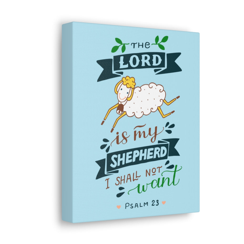 Scripture Walls I Shall Not Want Psalm 23 Christian Wall Art Bible Verse Print Ready To Hang Unframed-Express Your Love Gifts