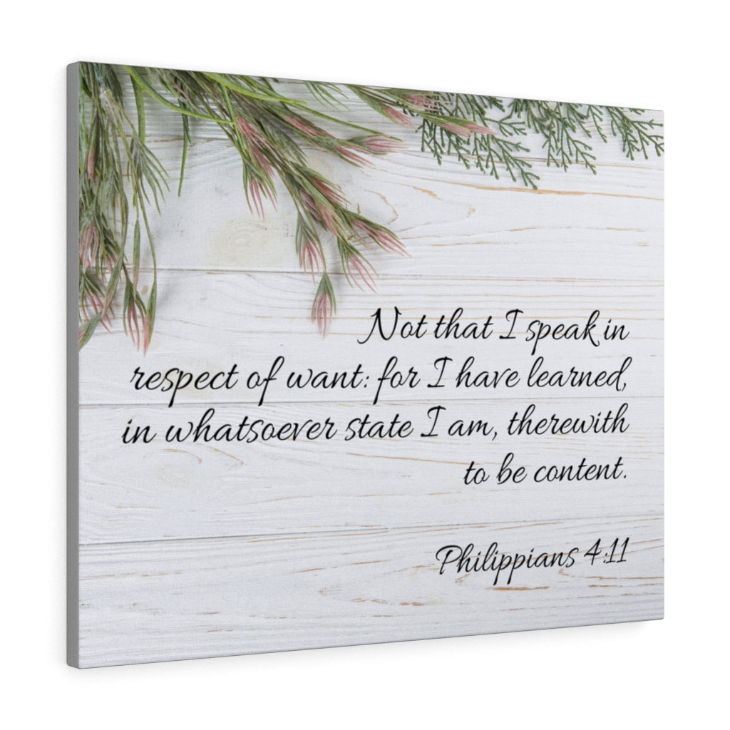 Scripture Walls I Speak in Respect Philippians 4:11 Wall Art Christian Home Decor Unframed-Express Your Love Gifts