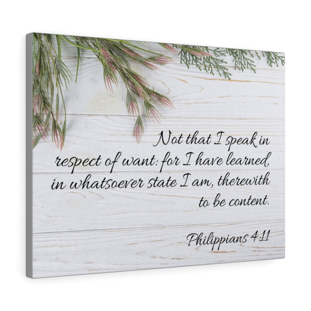 Scripture Walls I Speak in Respect Philippians 4:11 Wall Art Christian Home Decor Unframed-Express Your Love Gifts