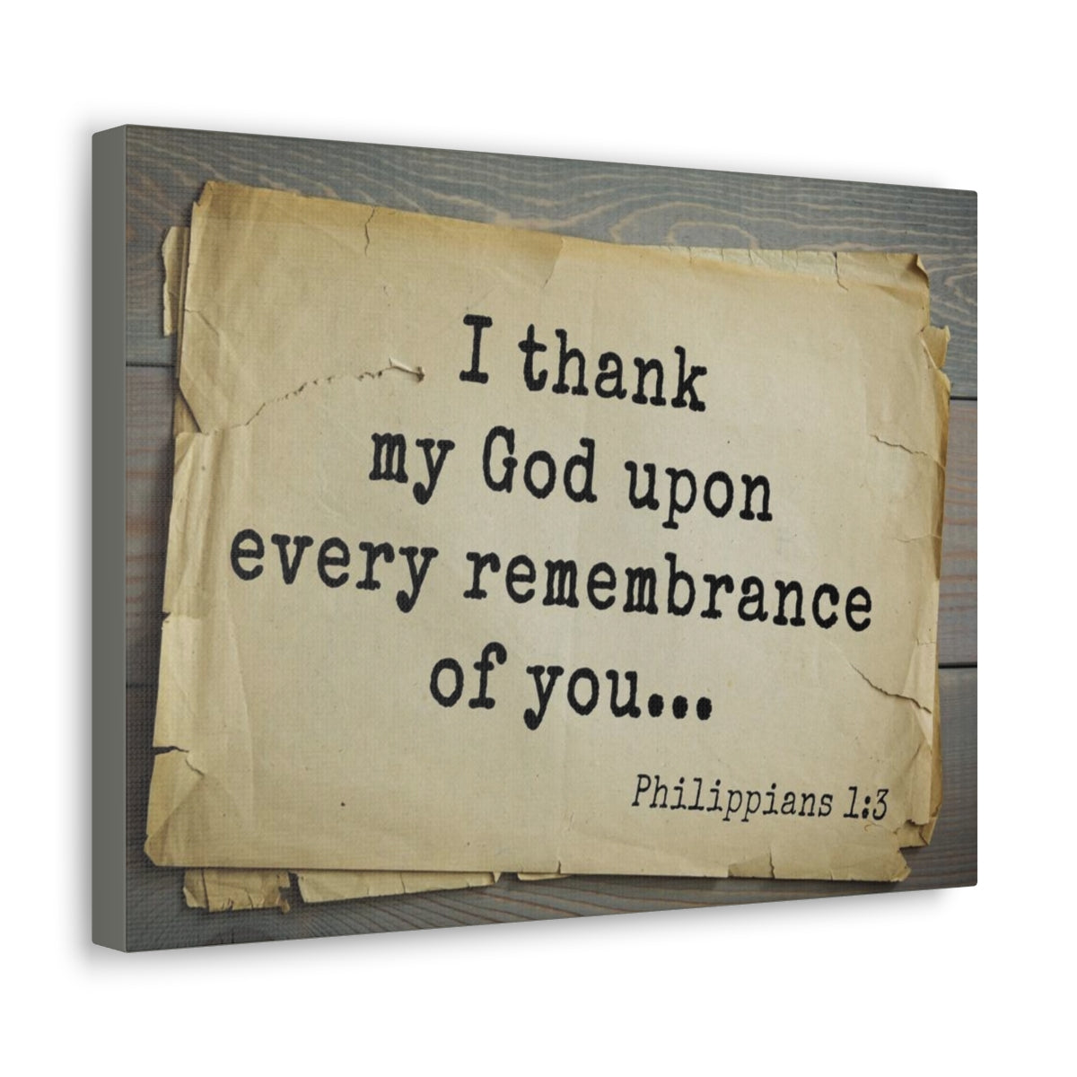 Scripture Walls I Thank My God Philippians 1:3 Bible Verse Canvas Christian Wall Art Bible Verse Print Ready To Hang Unframed-Express Your Love Gifts