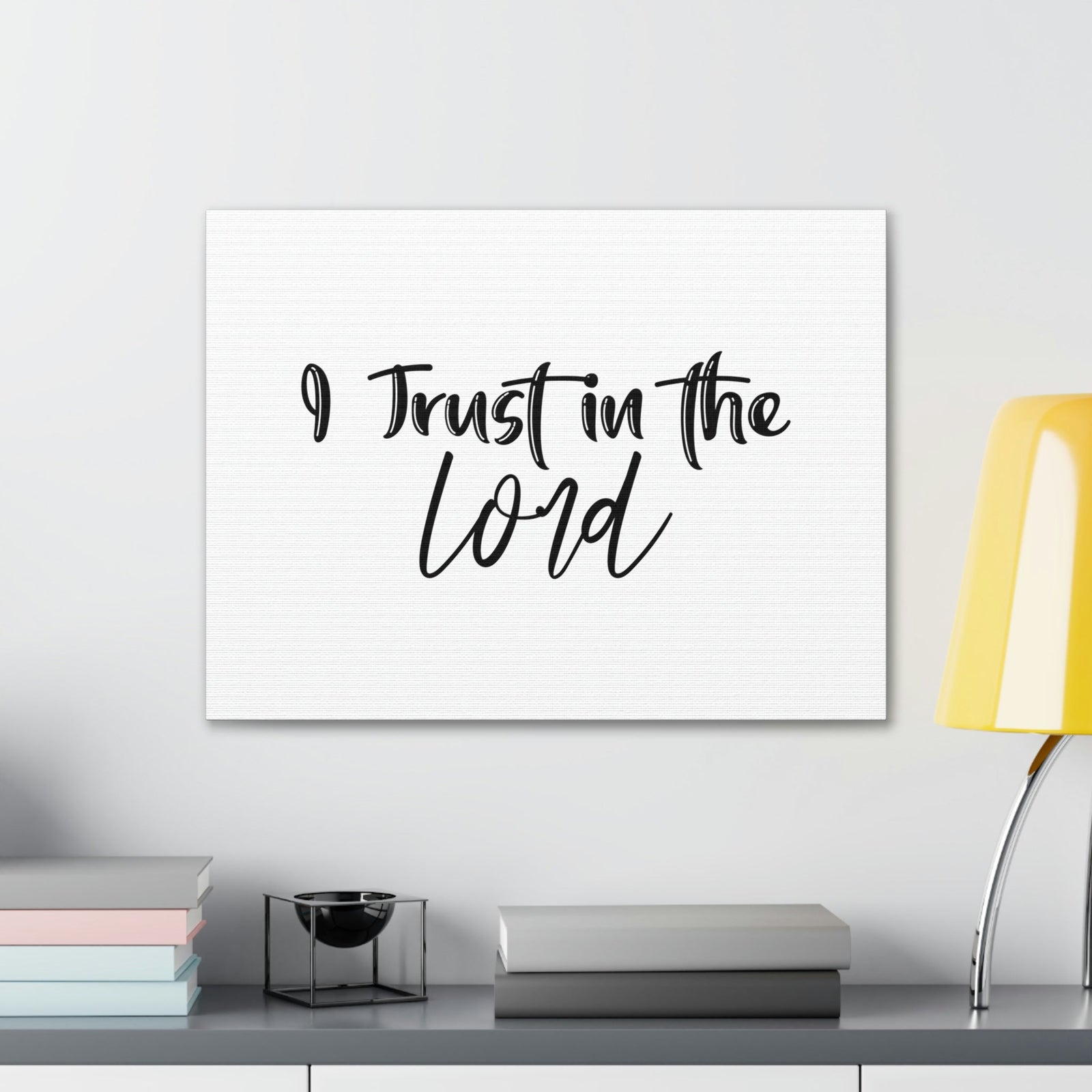 Scripture Walls I Trust In The Lord Proverbs 3:5 Plain Christian Wall Art Bible Verse Print Ready to Hang Unframed-Express Your Love Gifts