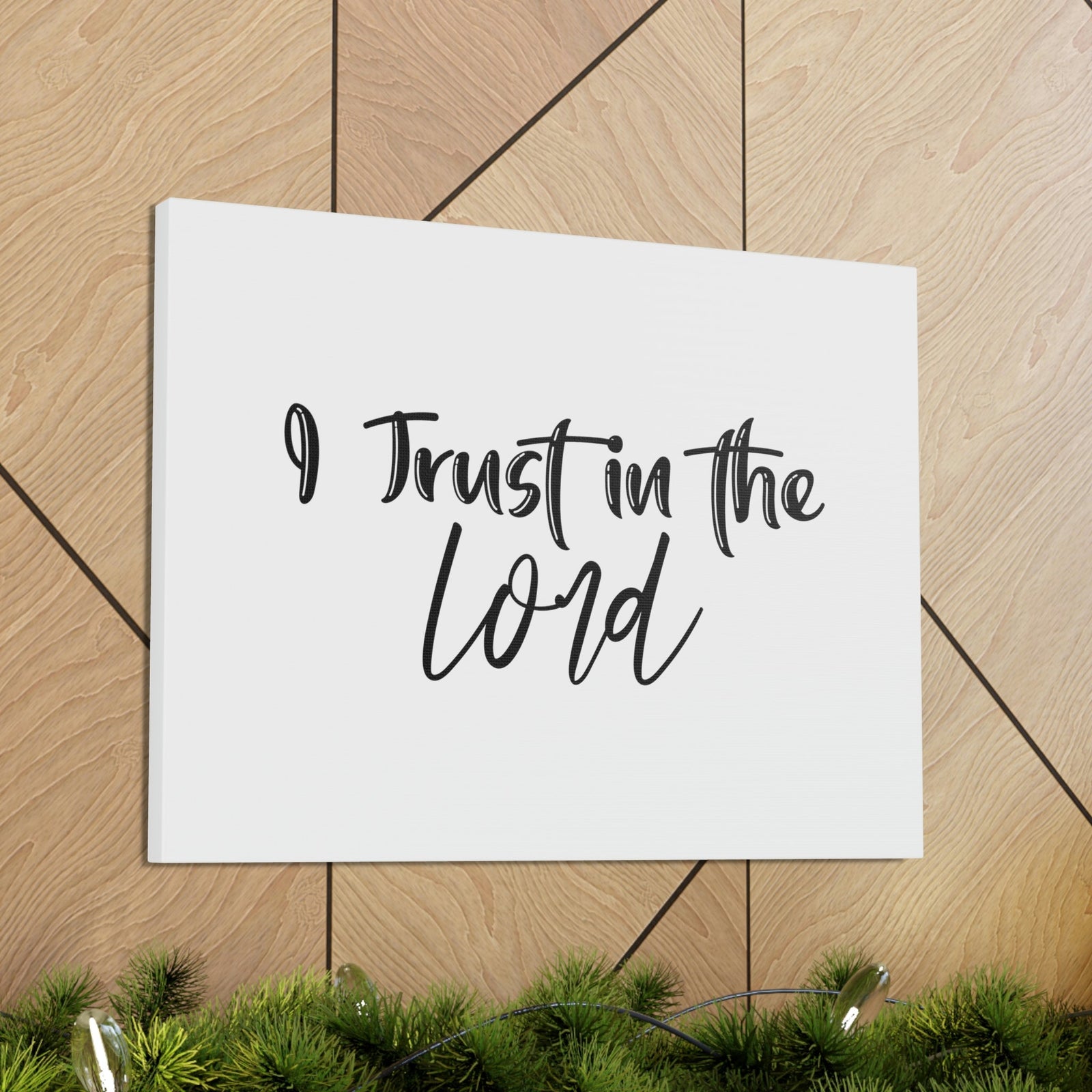 Scripture Walls I Trust In The Lord Proverbs 3:5 Plain Christian Wall Art Bible Verse Print Ready to Hang Unframed-Express Your Love Gifts