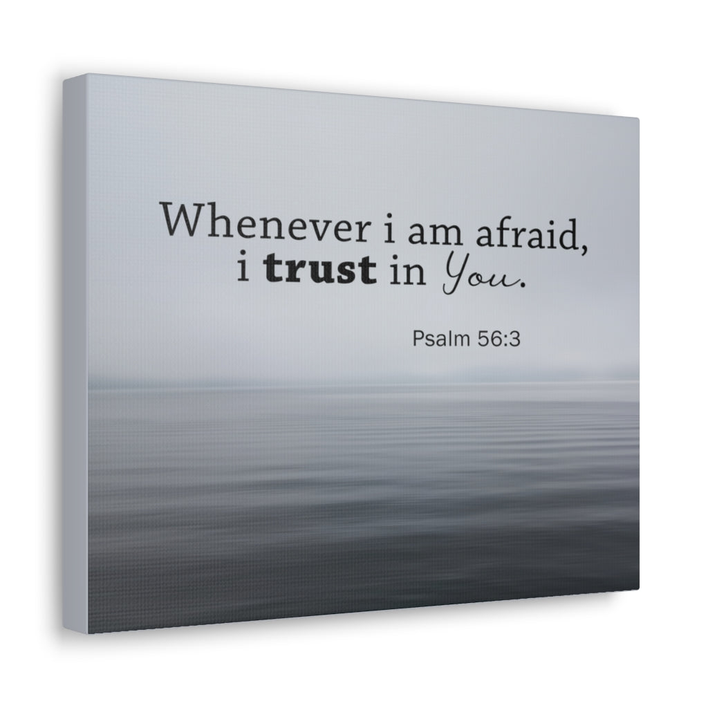 Scripture Walls I Trust In You Psalm 56:3 Bible Verse Canvas Christian Wall Art Ready to Hang Unframed-Express Your Love Gifts
