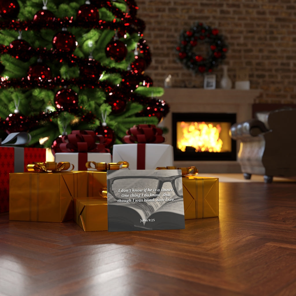 Scripture Walls I Was Blind Now I See John 9:25 Bible Verse Canvas Christian Wall Art Ready to Hang Unframed-Express Your Love Gifts