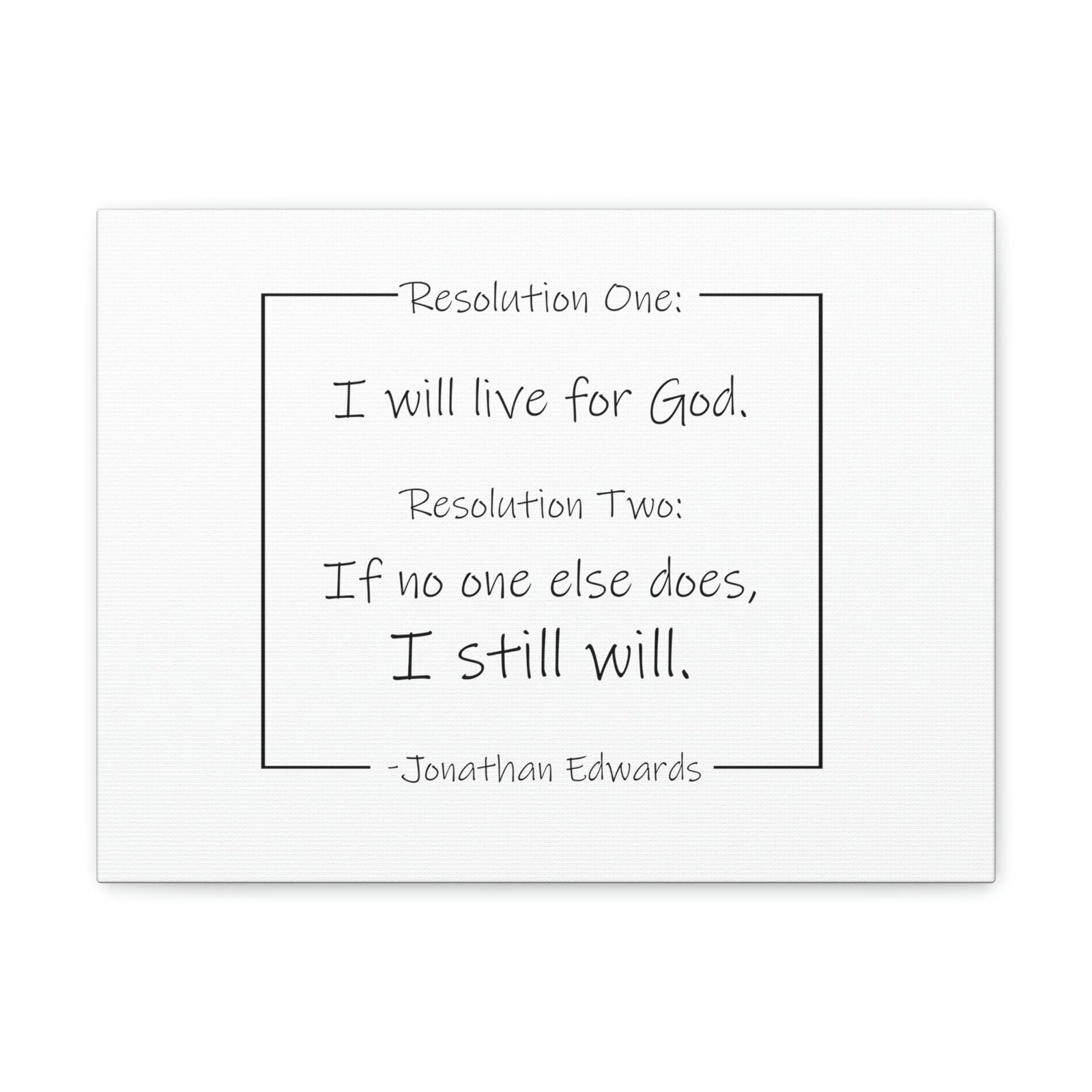 Scripture Walls I Will Live For God Isaiah 38:16 Jonathan Edwards Bible Canvas Christian Wall Art Ready to Hang Unframed-Express Your Love Gifts