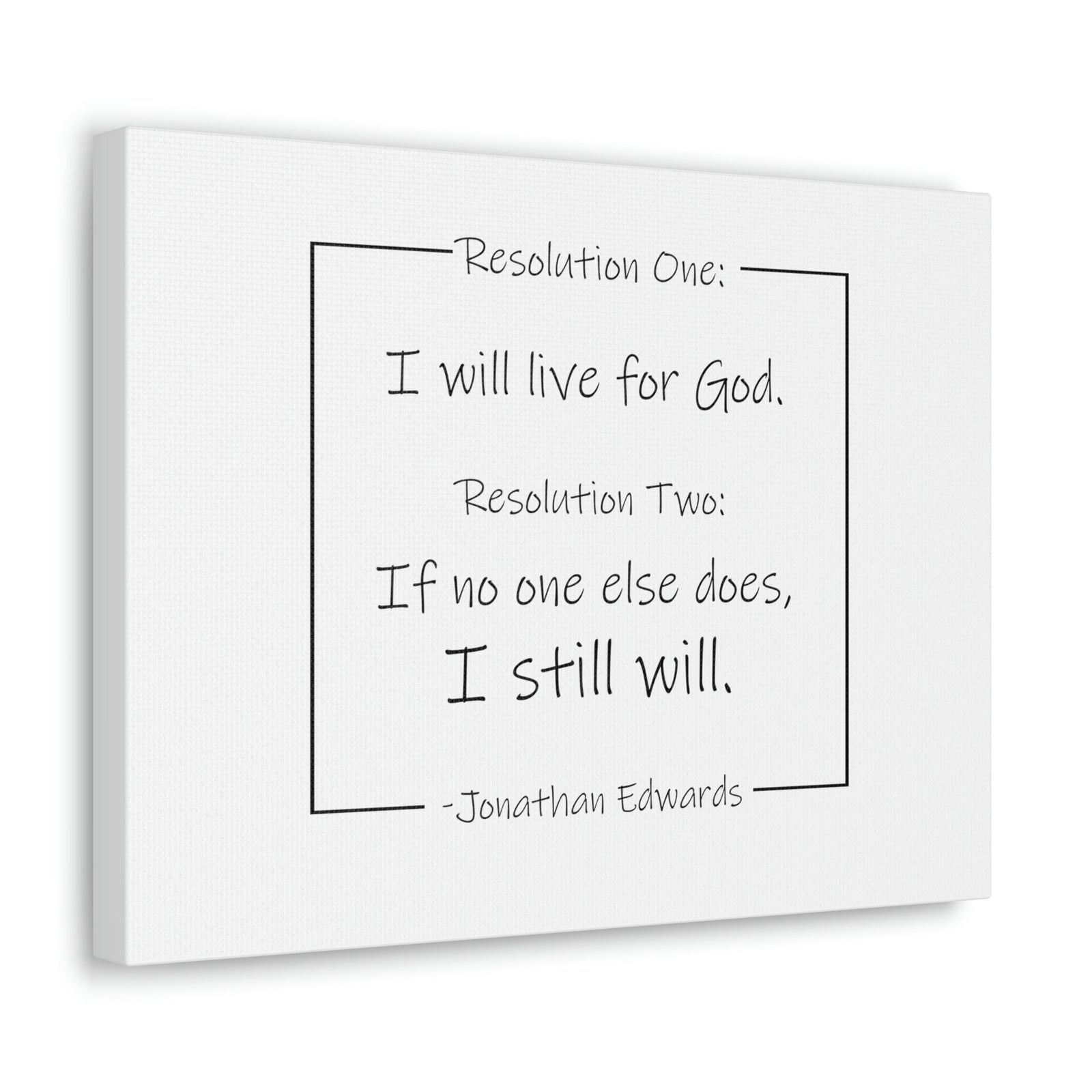 Scripture Walls I Will Live For God Isaiah 38:16 Jonathan Edwards Bible Canvas Christian Wall Art Ready to Hang Unframed-Express Your Love Gifts