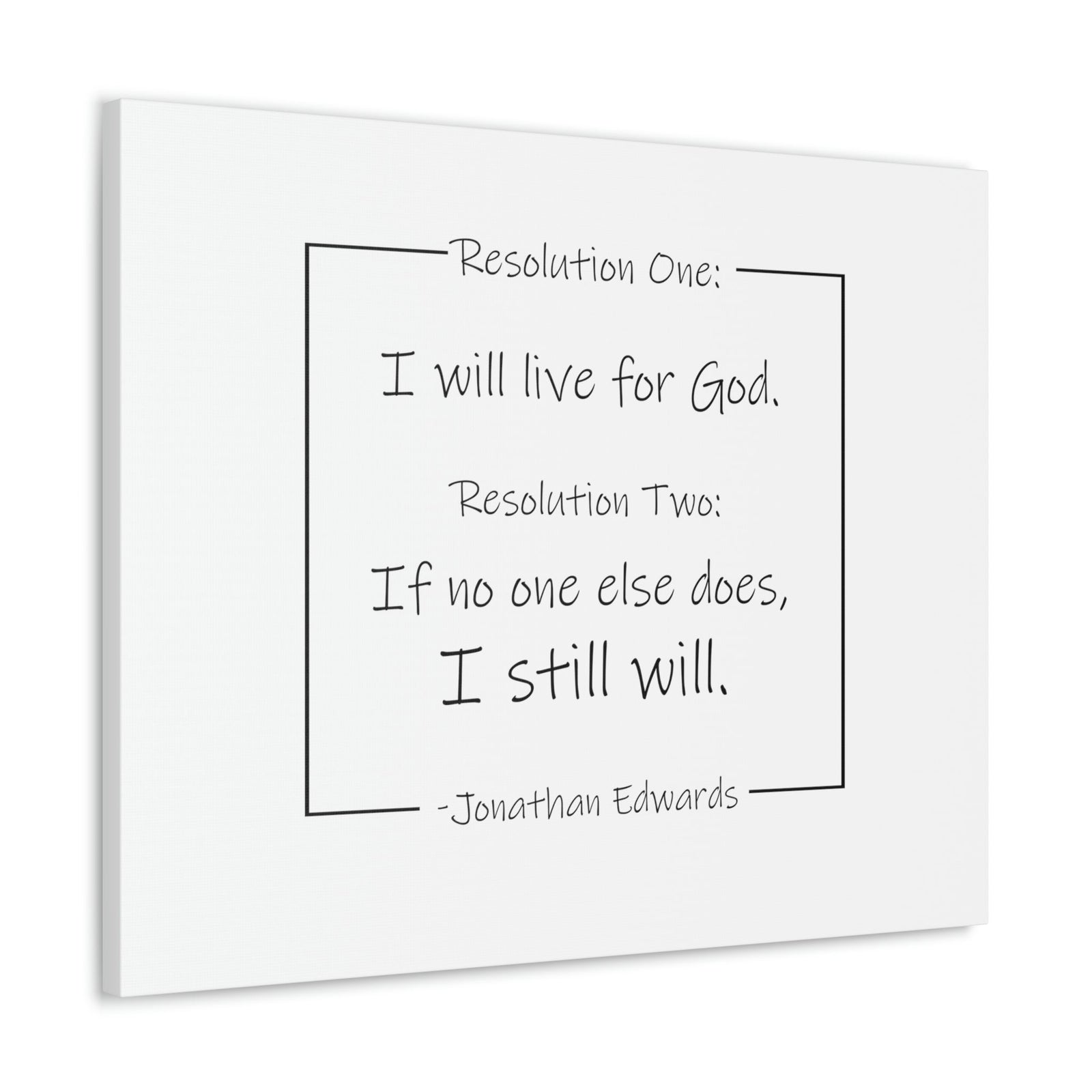 Scripture Walls I Will Live For God Isaiah 38:16 Jonathan Edwards Bible Canvas Christian Wall Art Ready to Hang Unframed-Express Your Love Gifts