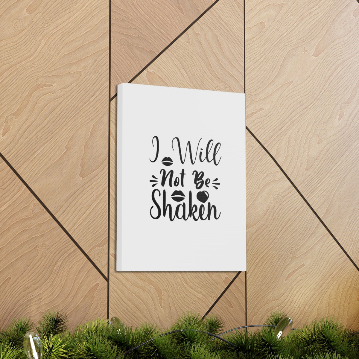 Scripture Walls I Will Not Be Shaken Acts 2:25 Christian Wall Art Bible Verse Print Ready to Hang Unframed-Express Your Love Gifts