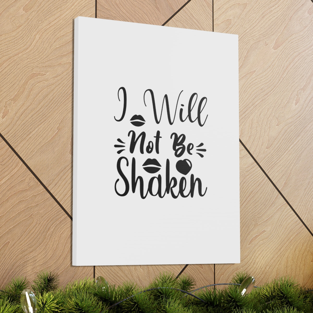 Scripture Walls I Will Not Be Shaken Acts 2:25 Christian Wall Art Bible Verse Print Ready to Hang Unframed-Express Your Love Gifts