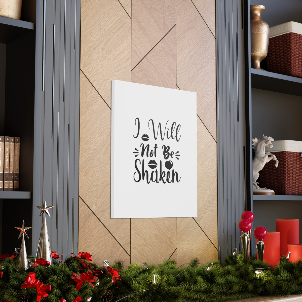 Scripture Walls I Will Not Be Shaken Acts 2:25 Christian Wall Art Bible Verse Print Ready to Hang Unframed-Express Your Love Gifts