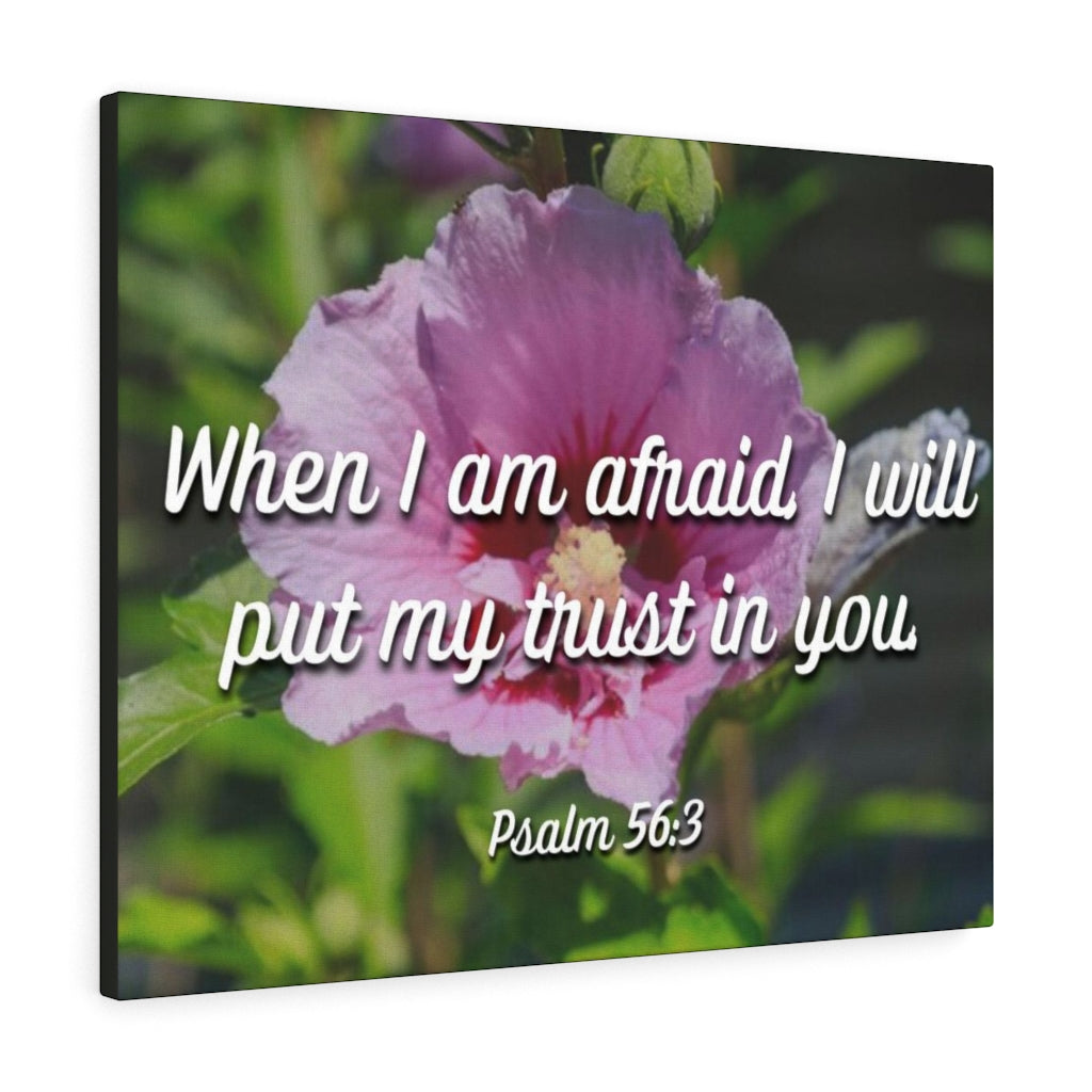 Scripture Walls I Will Put My Trust Psalm 56:3 Bible Verse Canvas Christian Wall Art Ready to Hang Unframed-Express Your Love Gifts