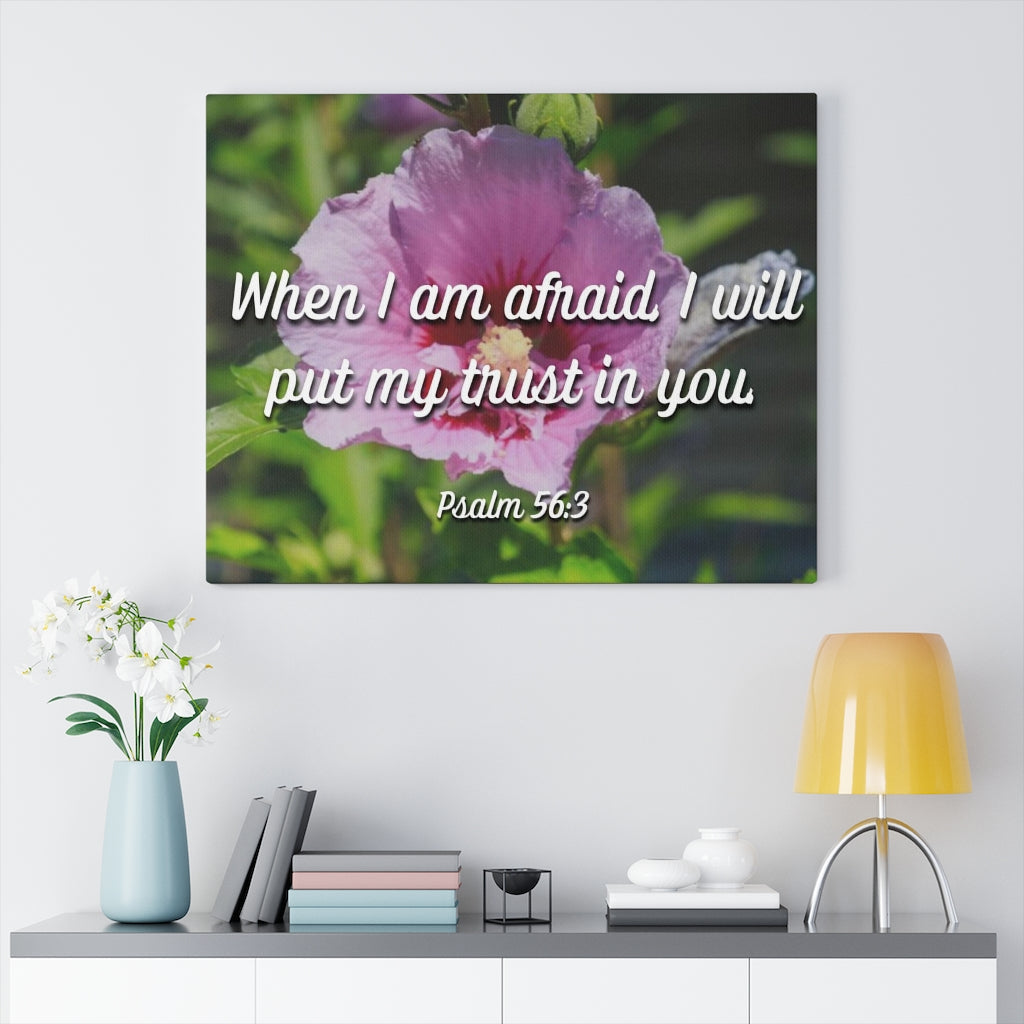Scripture Walls I Will Put My Trust Psalm 56:3 Bible Verse Canvas Christian Wall Art Ready to Hang Unframed-Express Your Love Gifts
