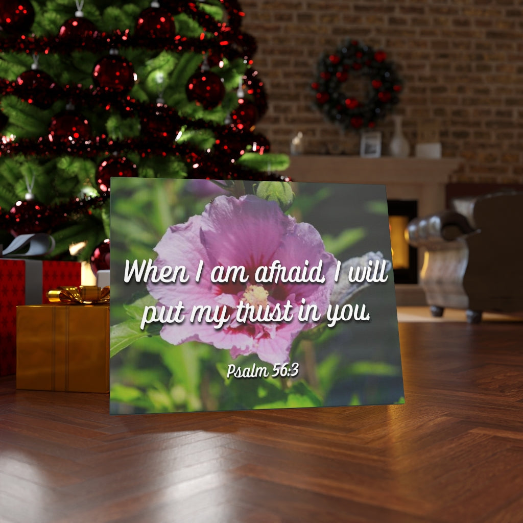 Scripture Walls I Will Put My Trust Psalm 56:3 Bible Verse Canvas Christian Wall Art Ready to Hang Unframed-Express Your Love Gifts