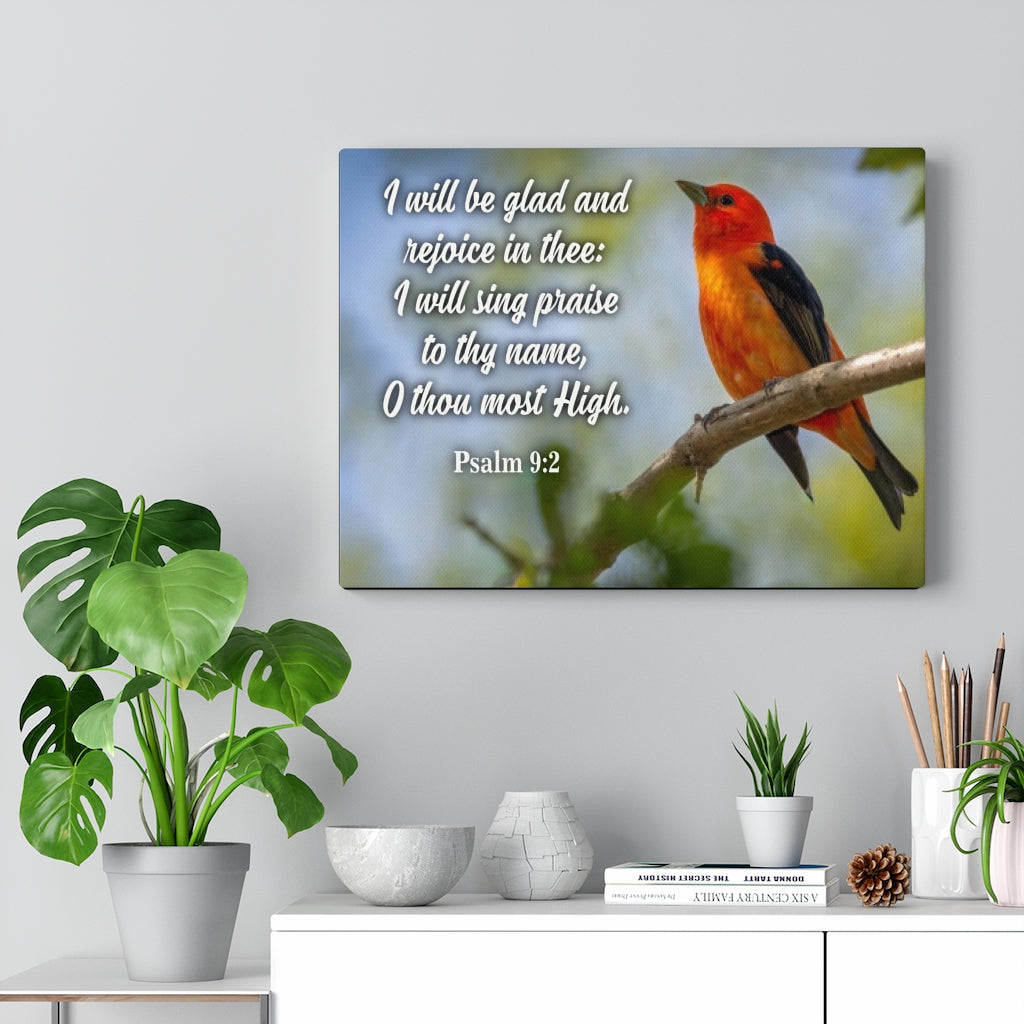 Scripture Walls I Will Sing Praise Psalm 9:2 Christian Home Decor Bible Art Unframed-Express Your Love Gifts