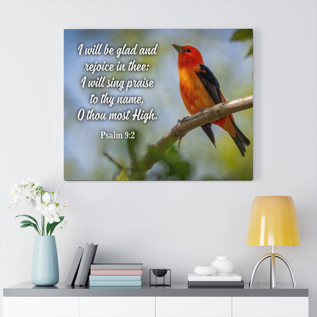 Scripture Walls I Will Sing Praise Psalm 9:2 Christian Home Decor Bible Art Unframed-Express Your Love Gifts
