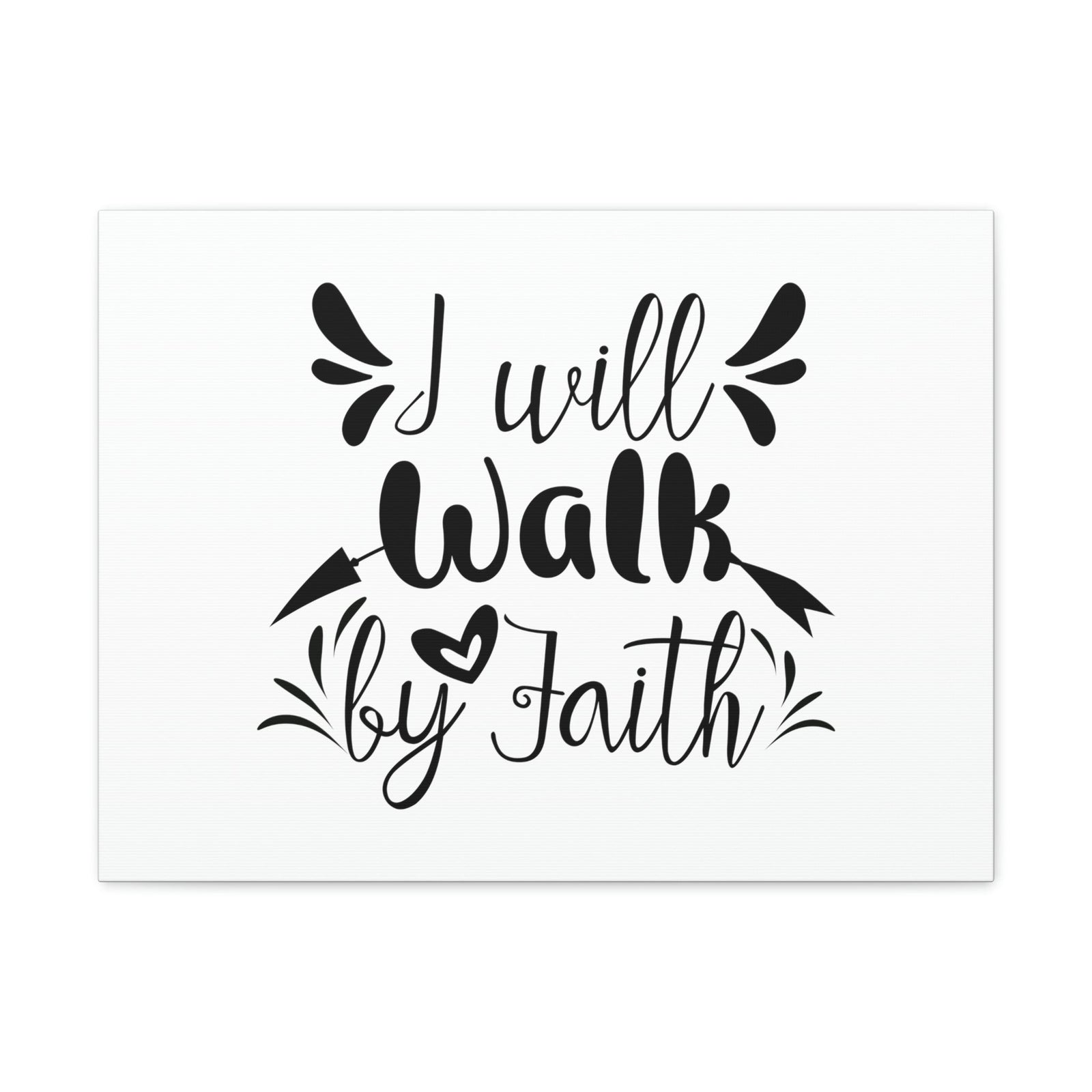 Scripture Walls I Will Walk 2 Corinthians 5:7 Arrow Christian Wall Art Bible Verse Print Ready to Hang Unframed-Express Your Love Gifts