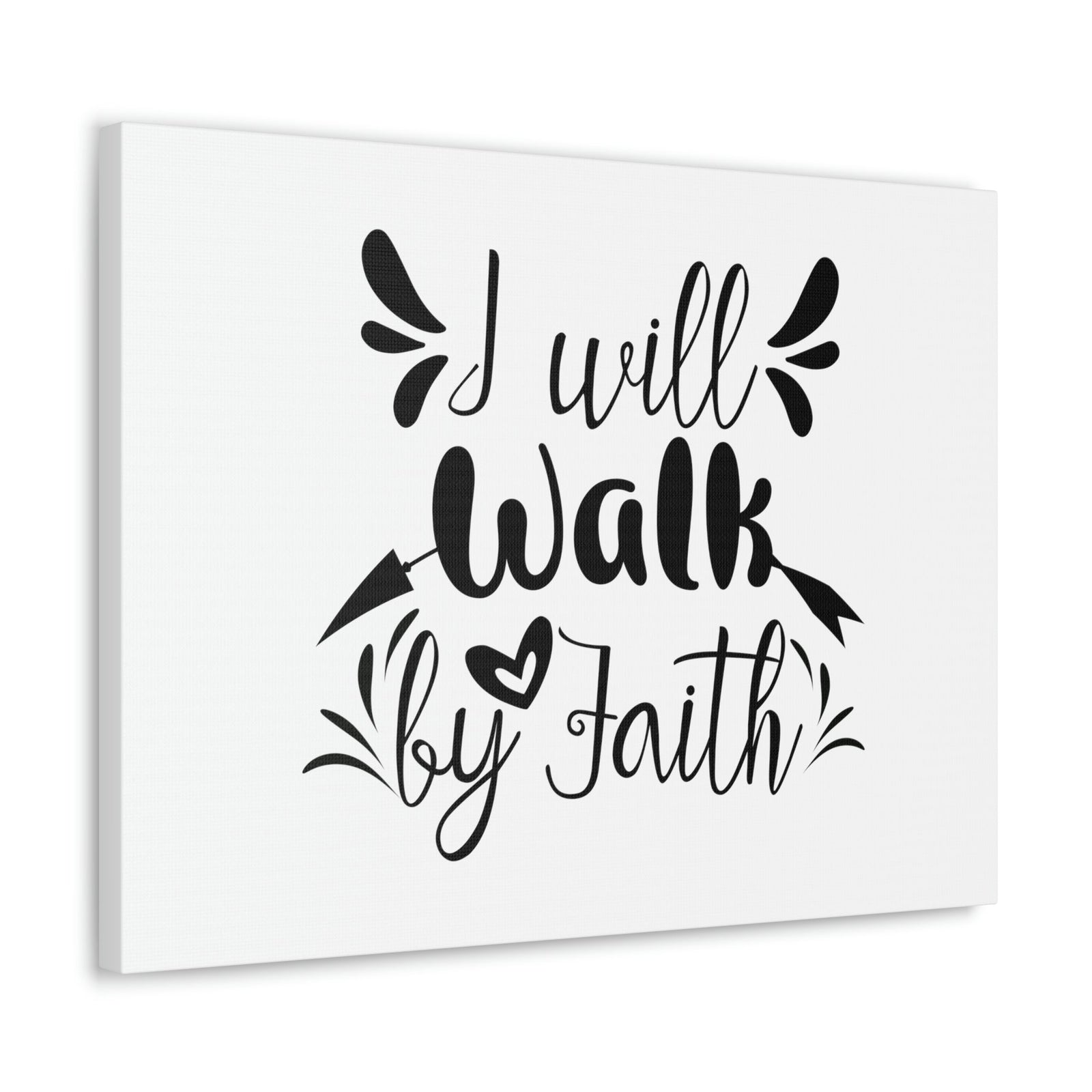 Scripture Walls I Will Walk 2 Corinthians 5:7 Arrow Christian Wall Art Bible Verse Print Ready to Hang Unframed-Express Your Love Gifts