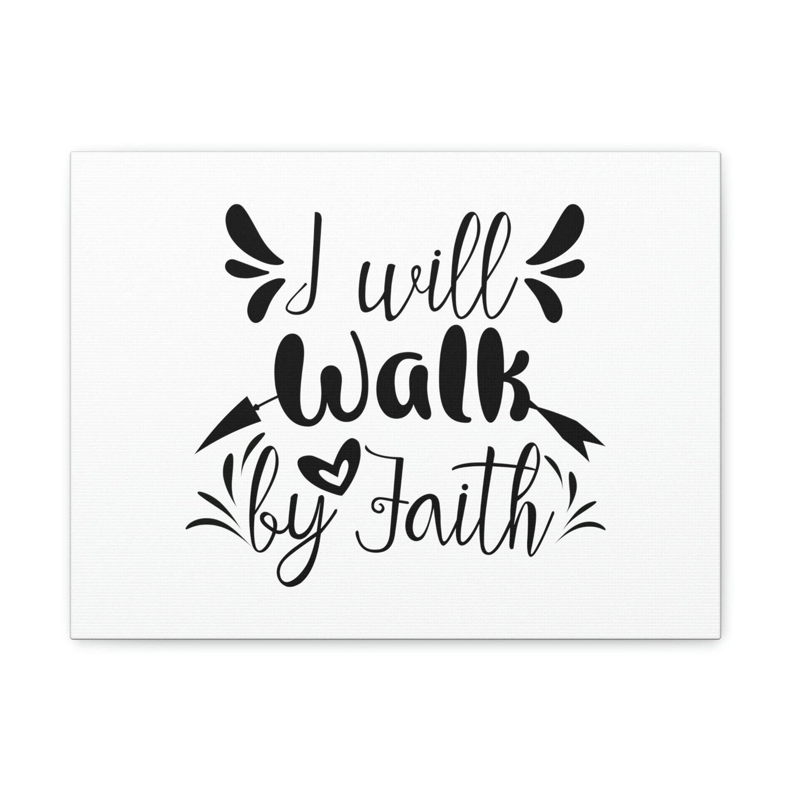Scripture Walls I Will Walk 2 Corinthians 5:7 Arrow Christian Wall Art Bible Verse Print Ready to Hang Unframed-Express Your Love Gifts