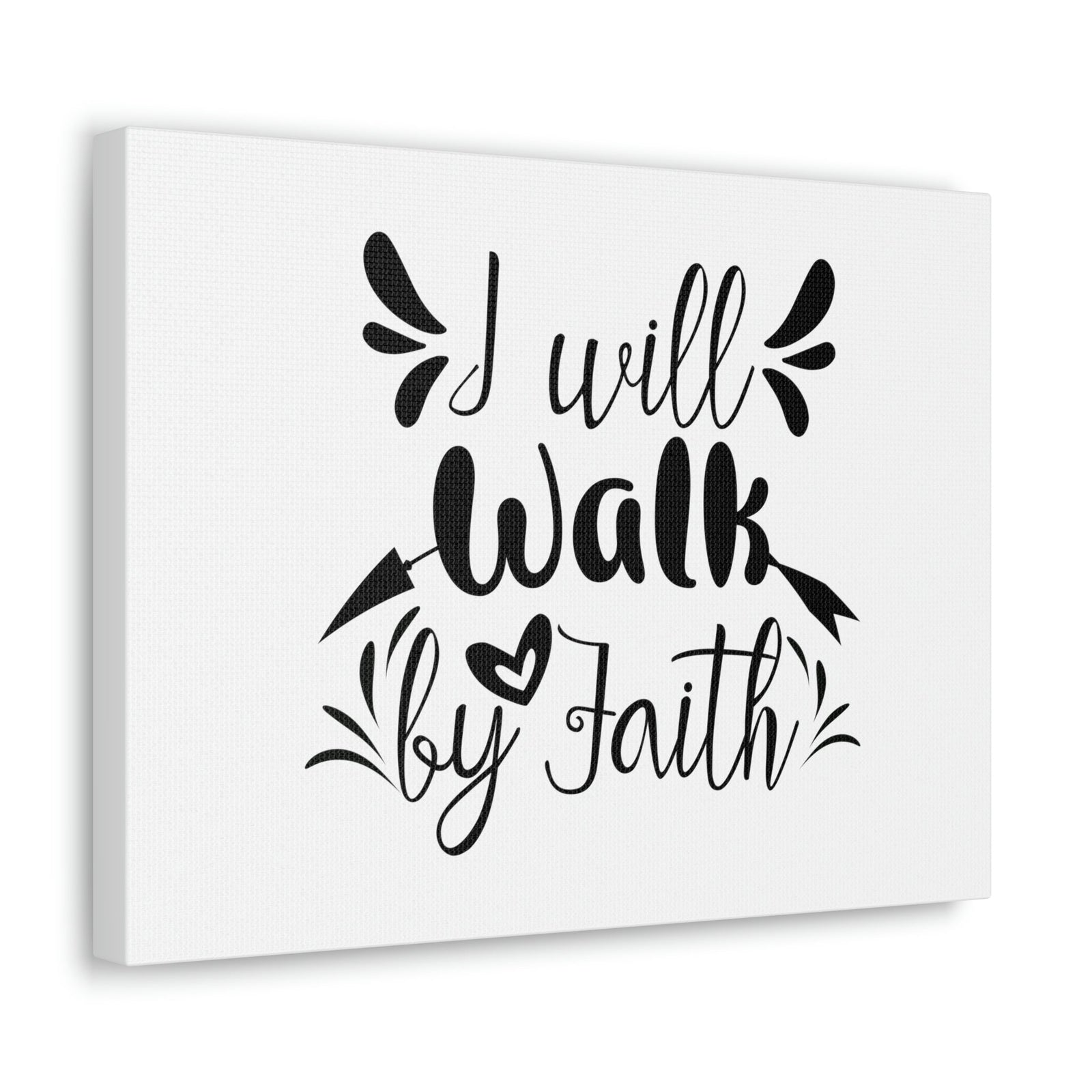 Scripture Walls I Will Walk 2 Corinthians 5:7 Arrow Christian Wall Art Bible Verse Print Ready to Hang Unframed-Express Your Love Gifts