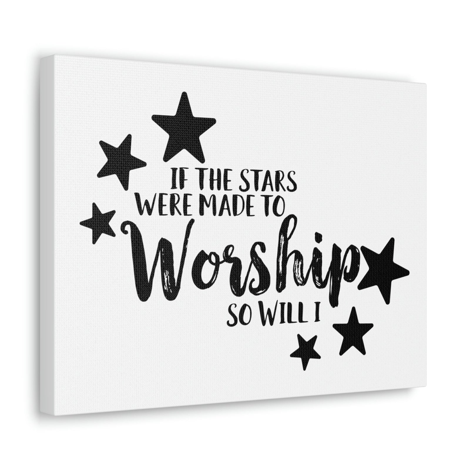 Scripture Walls If The Stars Were Made To Worship So Will I Psalms 148:3-6 Christian Wall Art Print Ready to Hang Unframed-Express Your Love Gifts