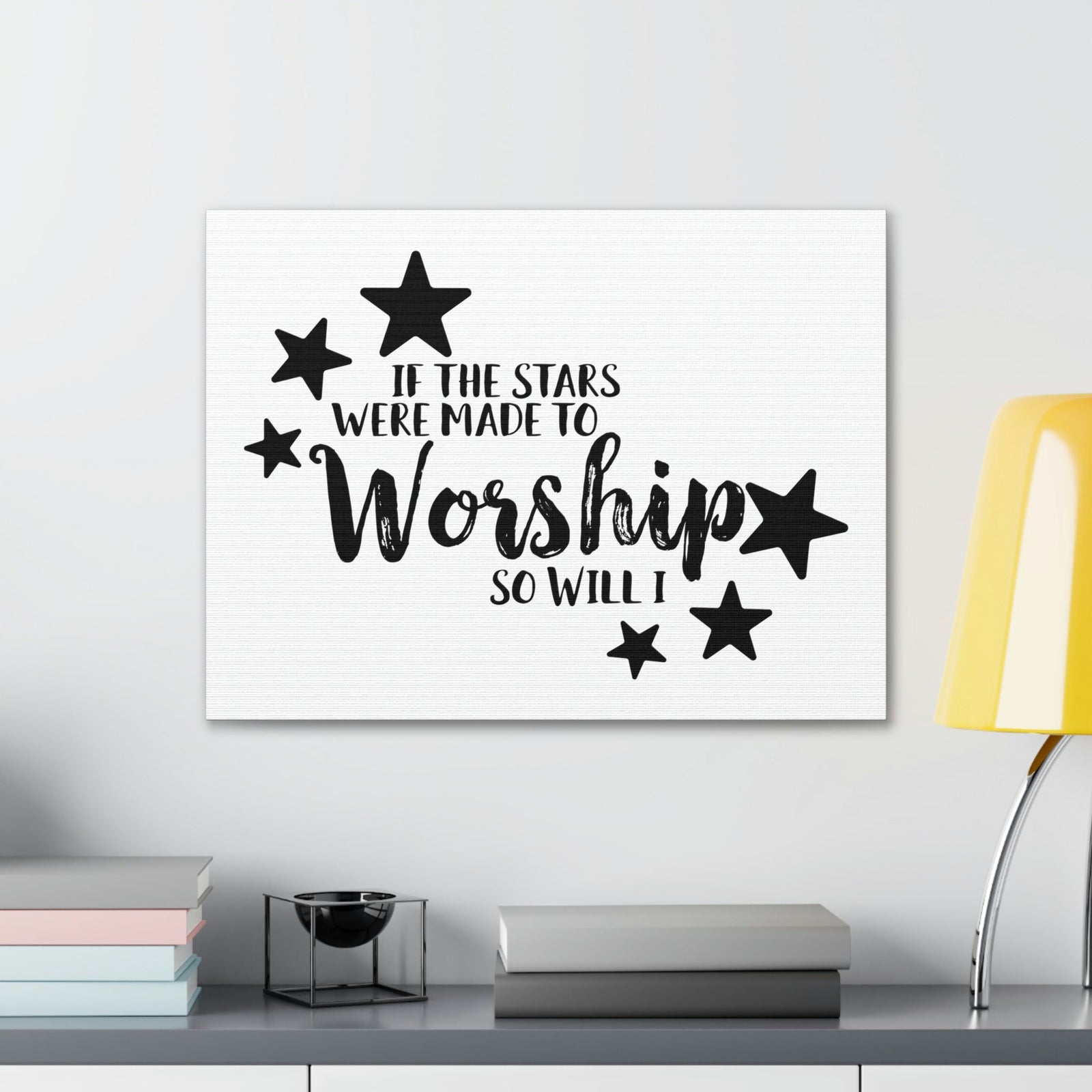 Scripture Walls If The Stars Were Made To Worship So Will I Psalms 148:3-6 Christian Wall Art Print Ready to Hang Unframed-Express Your Love Gifts