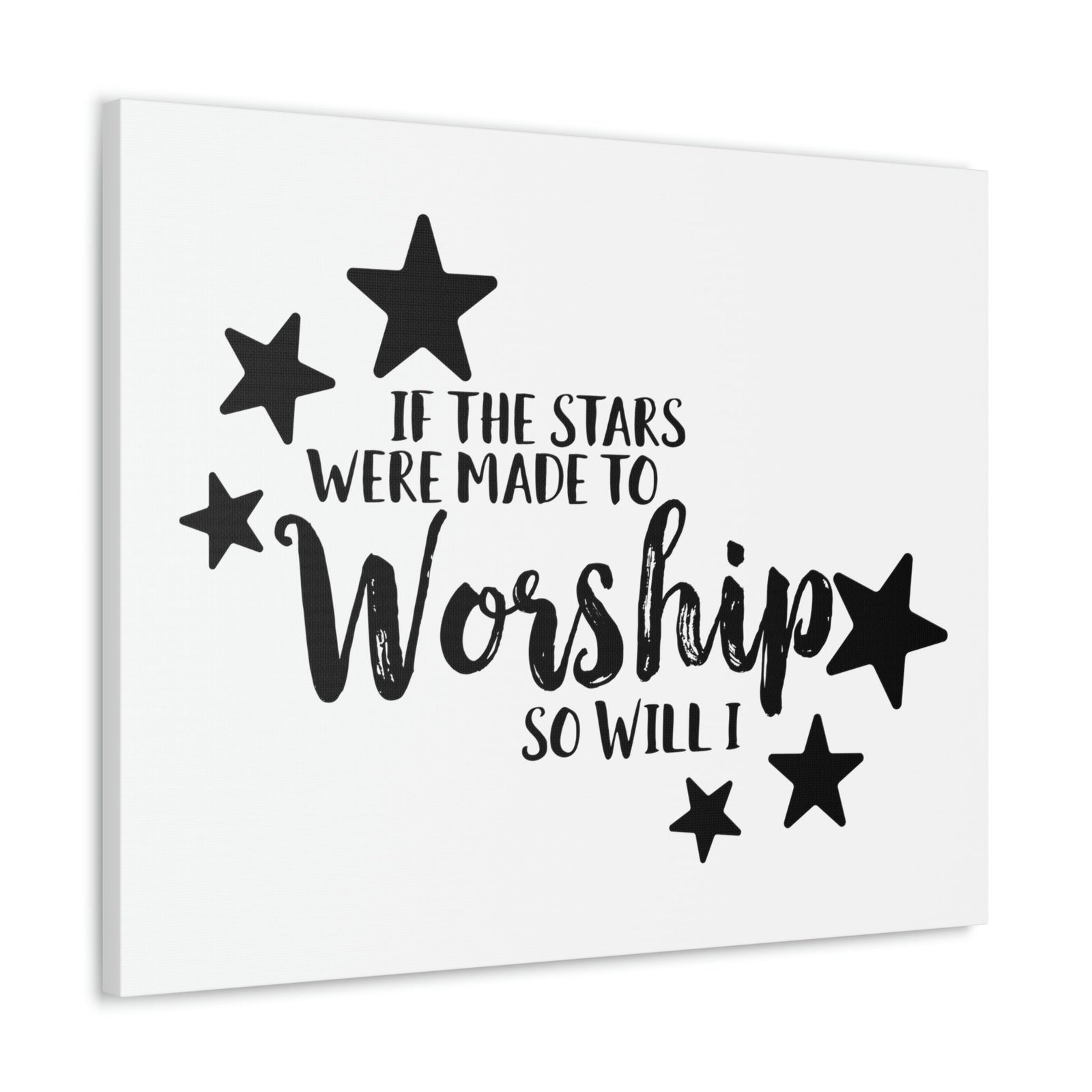 Scripture Walls If The Stars Were Made To Worship So Will I Psalms 148:3-6 Christian Wall Art Print Ready to Hang Unframed-Express Your Love Gifts