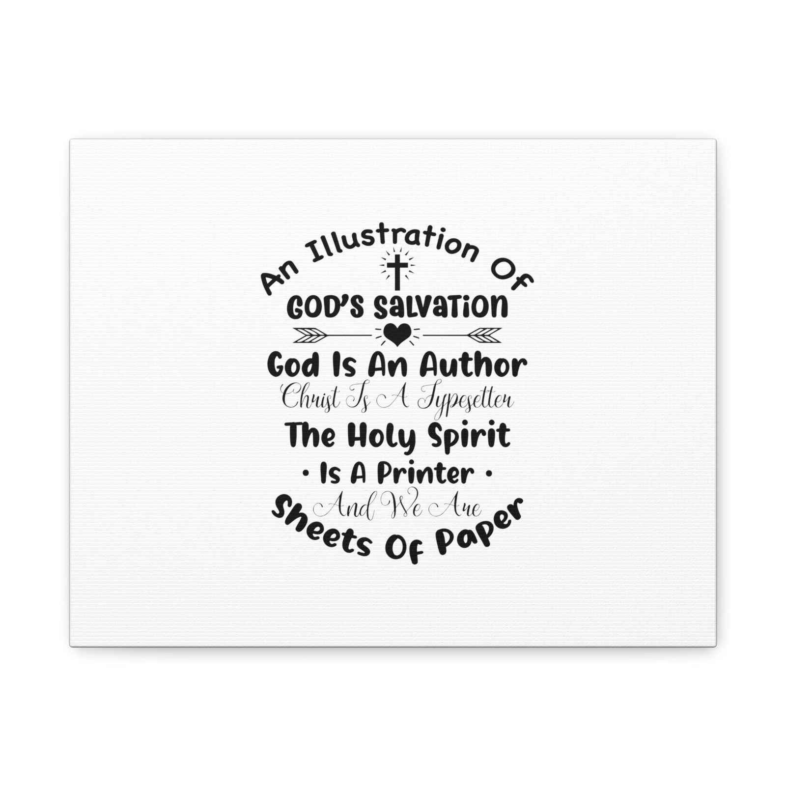 Scripture Walls Illustration Of God's Salvation Romans 10:9 Christian Wall Art Bible Verse Print Ready to Hang Unframed-Express Your Love Gifts