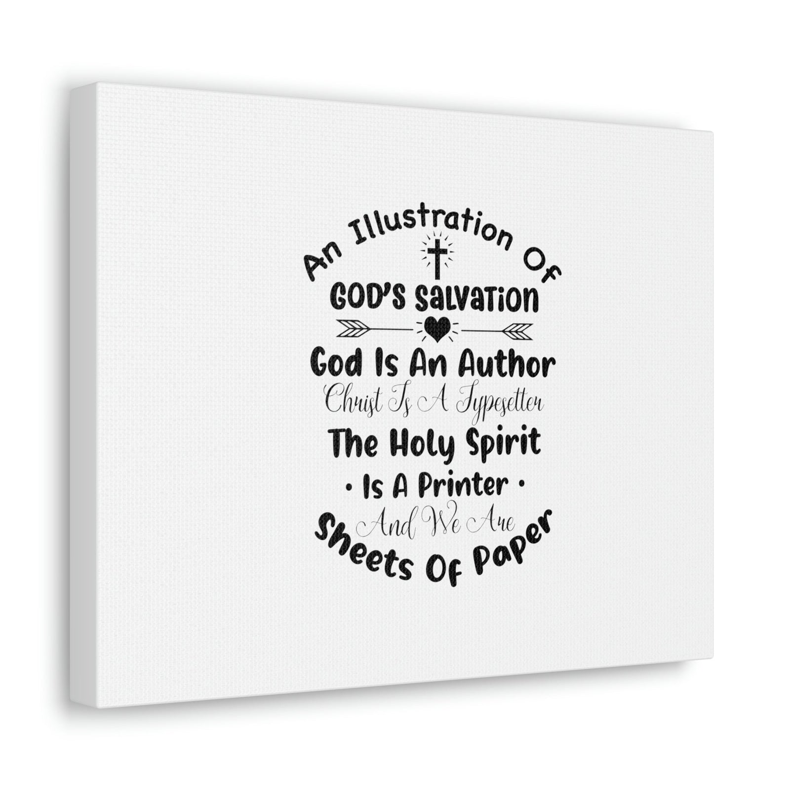 Scripture Walls Illustration Of God's Salvation Romans 10:9 Christian Wall Art Bible Verse Print Ready to Hang Unframed-Express Your Love Gifts