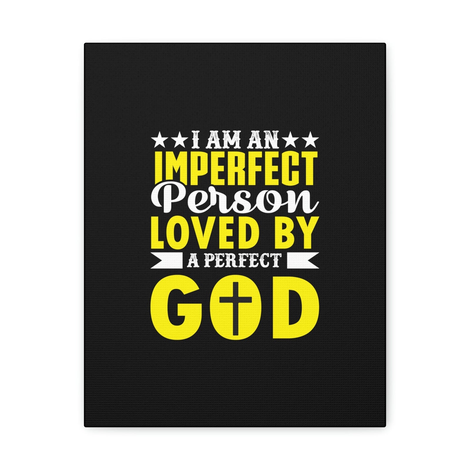 Scripture Walls Imperfect Person Loved By A Perfect God Romans 3:23 Christian Wall Art Bible Verse Print Ready to Hang Unframed-Express Your Love Gifts