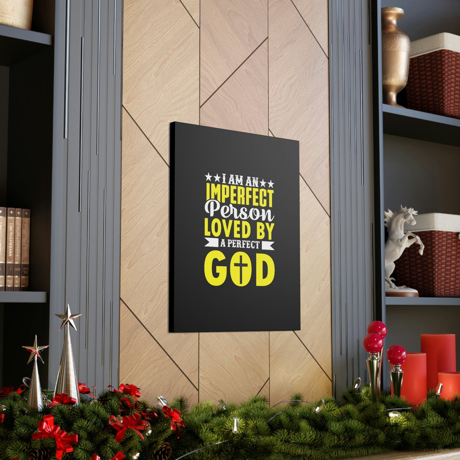 Scripture Walls Imperfect Person Loved By A Perfect God Romans 3:23 Christian Wall Art Bible Verse Print Ready to Hang Unframed-Express Your Love Gifts
