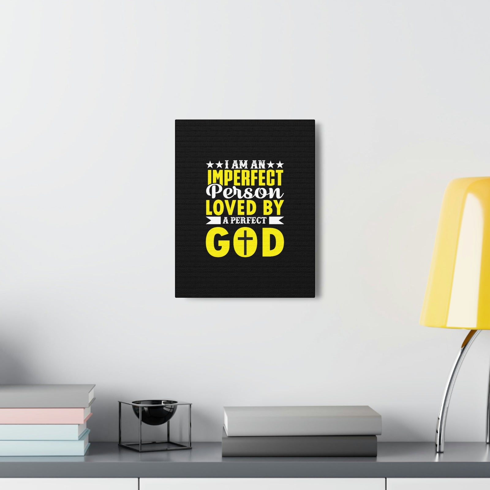 Scripture Walls Imperfect Person Loved By A Perfect God Romans 3:23 Christian Wall Art Bible Verse Print Ready to Hang Unframed-Express Your Love Gifts