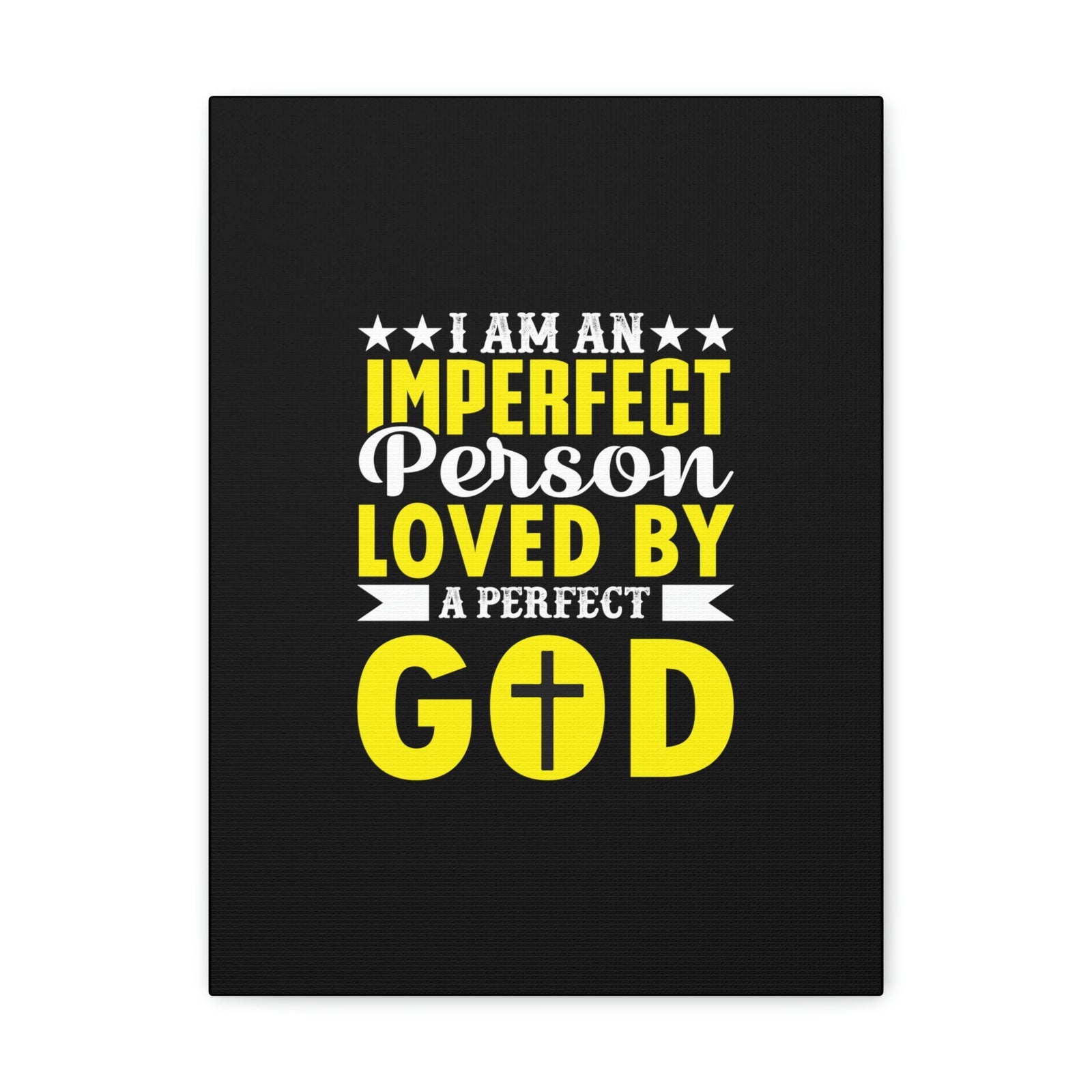 Scripture Walls Imperfect Person Loved By A Perfect God Romans 3:23 Christian Wall Art Bible Verse Print Ready to Hang Unframed-Express Your Love Gifts