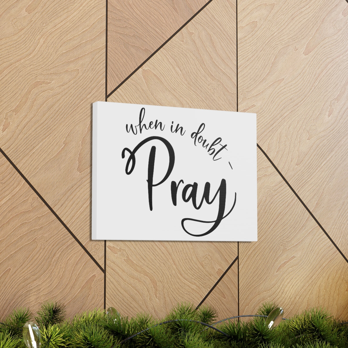 Scripture Walls In Doubt Pray 1 Thessalonians 5:16-18 Christian Wall Art Print Ready to Hang Unframed-Express Your Love Gifts