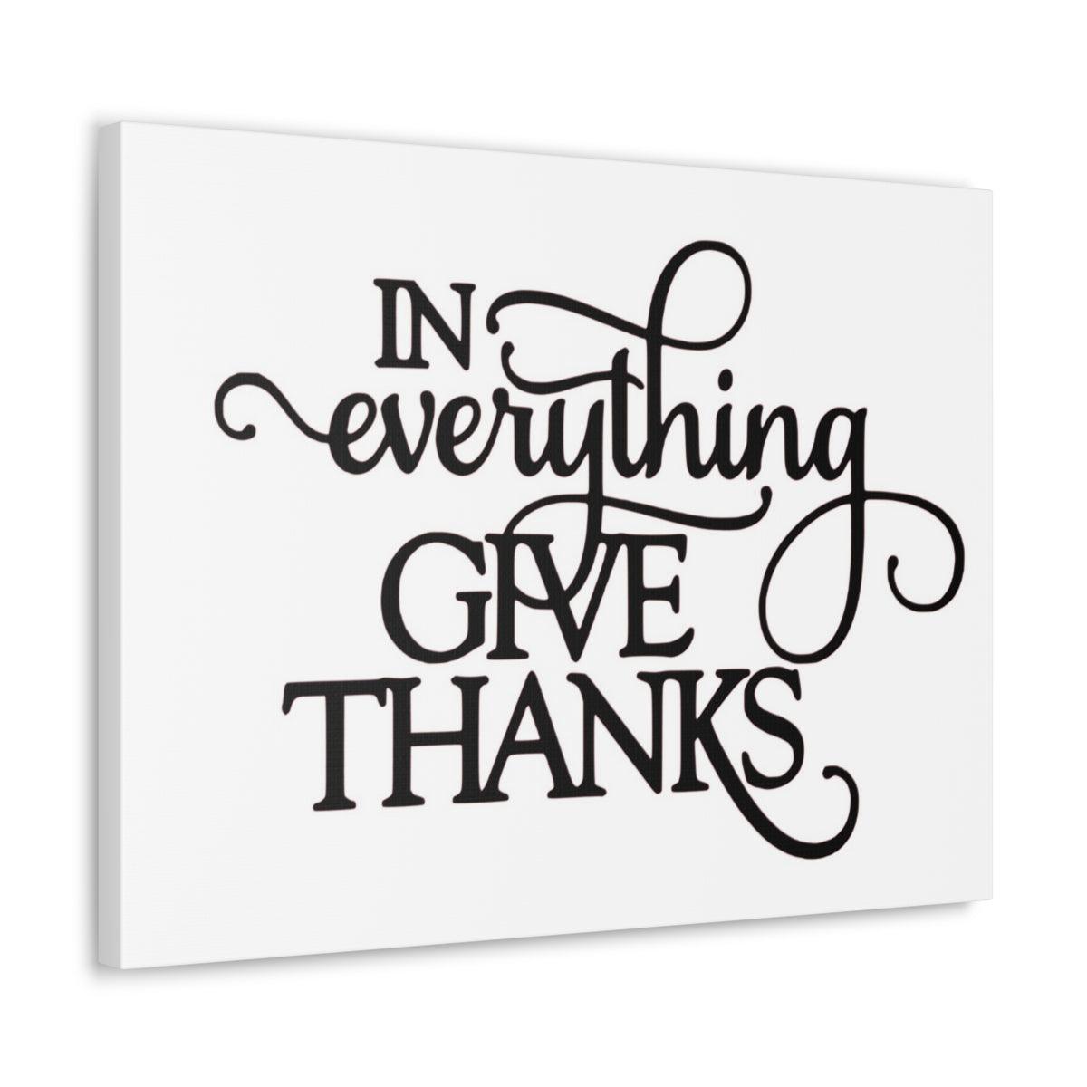 Scripture Walls In Everything Give Thanks Psalm 138:1 Christian Wall Art Print Ready to Hang Unframed-Express Your Love Gifts