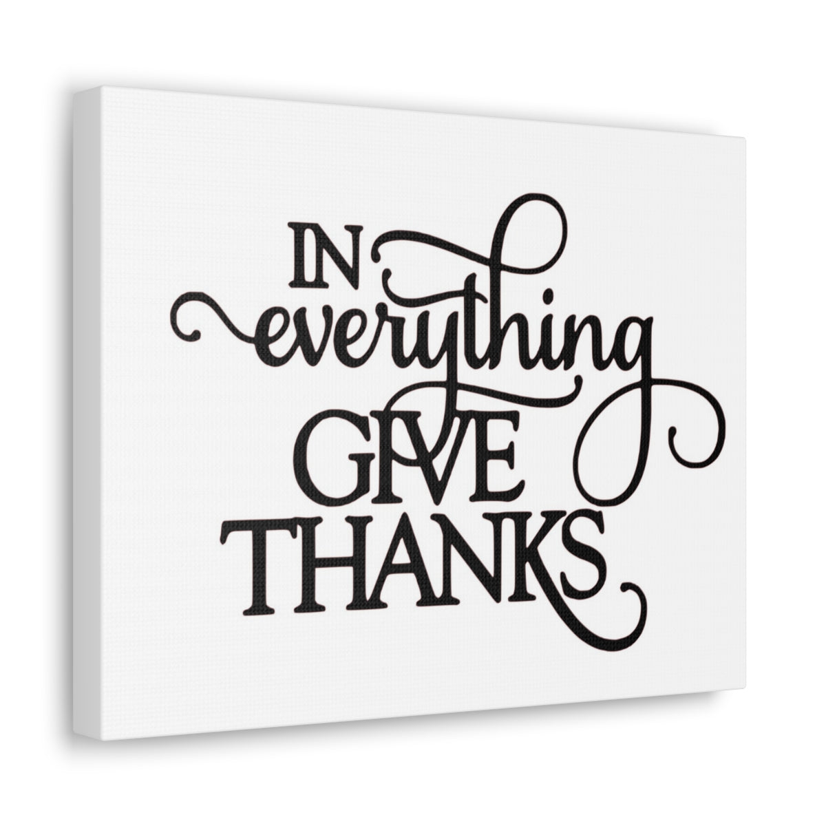 Scripture Walls In Everything Give Thanks Psalm 138:1 Christian Wall Art Print Ready to Hang Unframed-Express Your Love Gifts